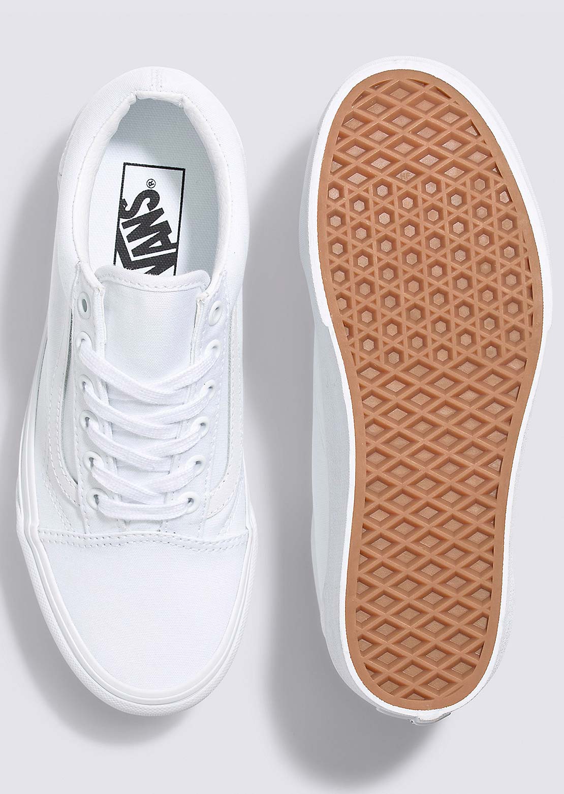 Vans Unisex Old Skool Stackform Shoes True White