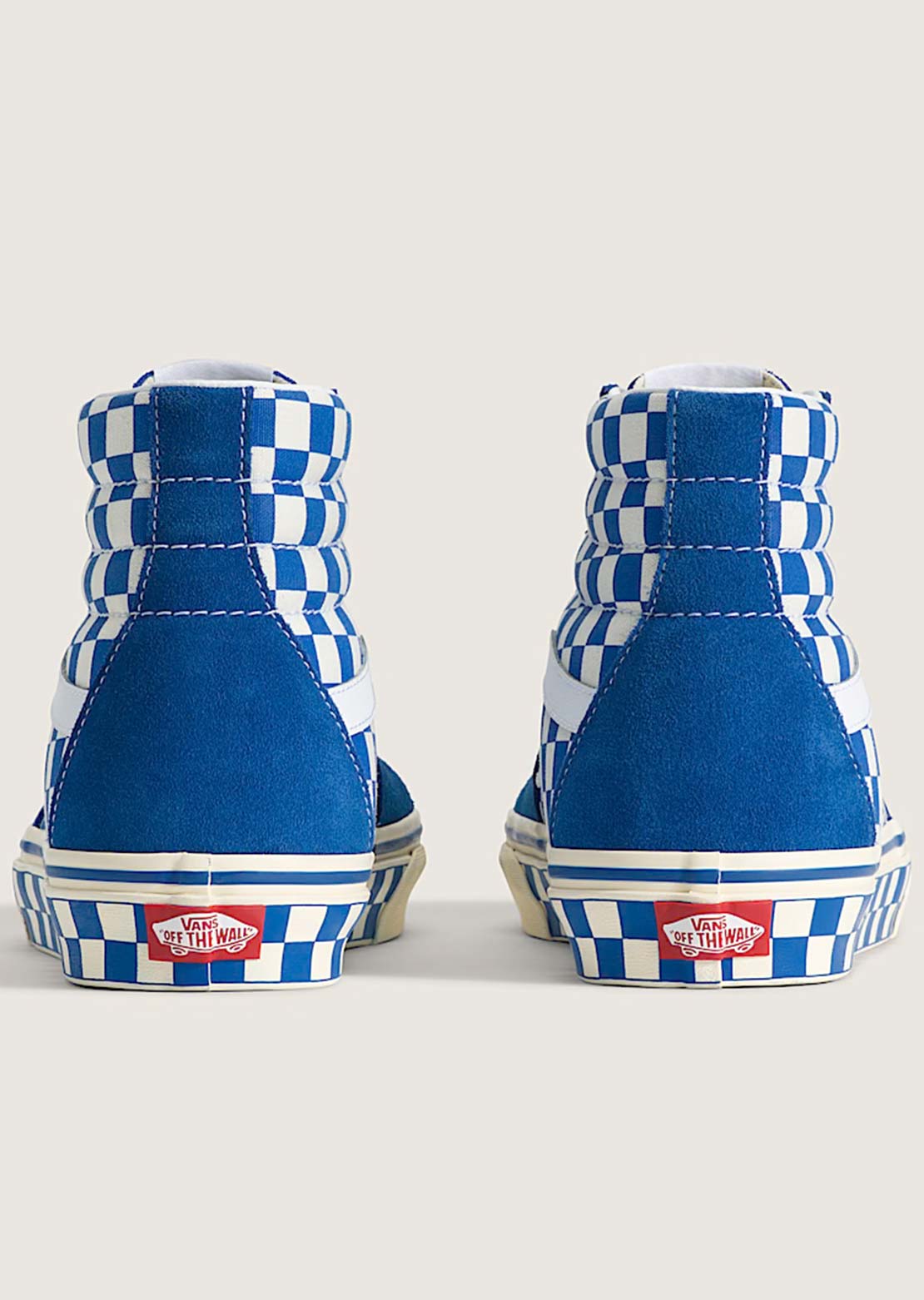 Vans Unisex SK8-Hi Shoes Chckrbrd Sidewall Classic Blue