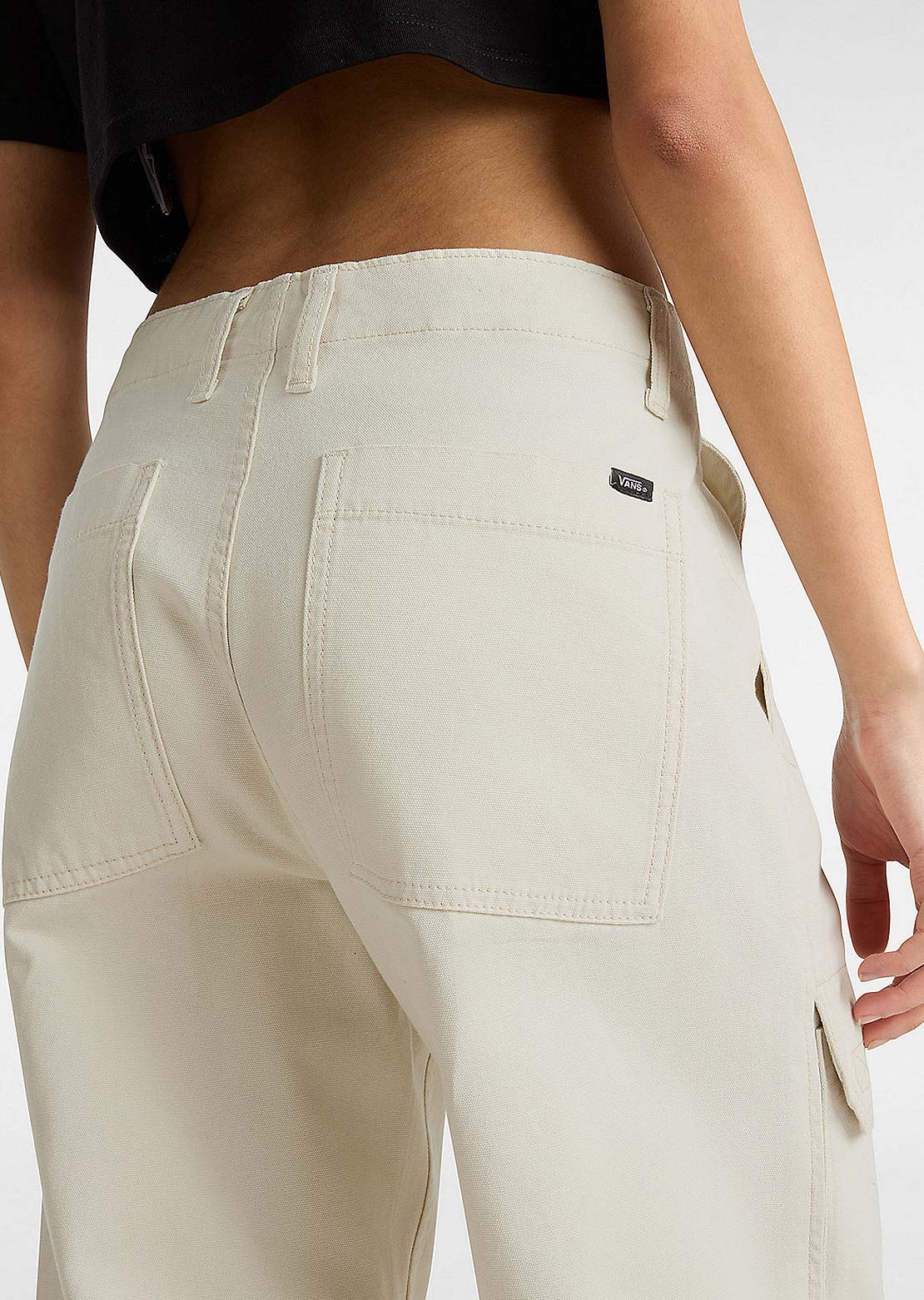 Vans Women&#39;s Arroyo Wide Leg Cargo Pants Turtledove