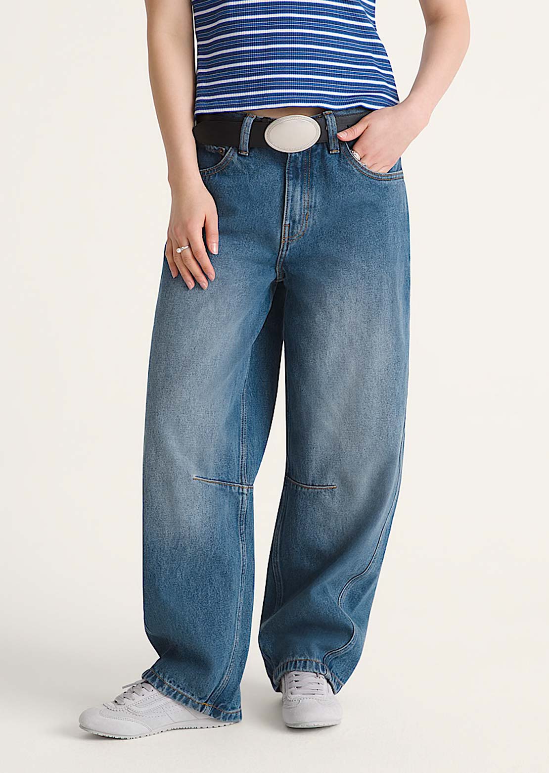 Vans Women's Check 5 Mid Rise Barrel Pants