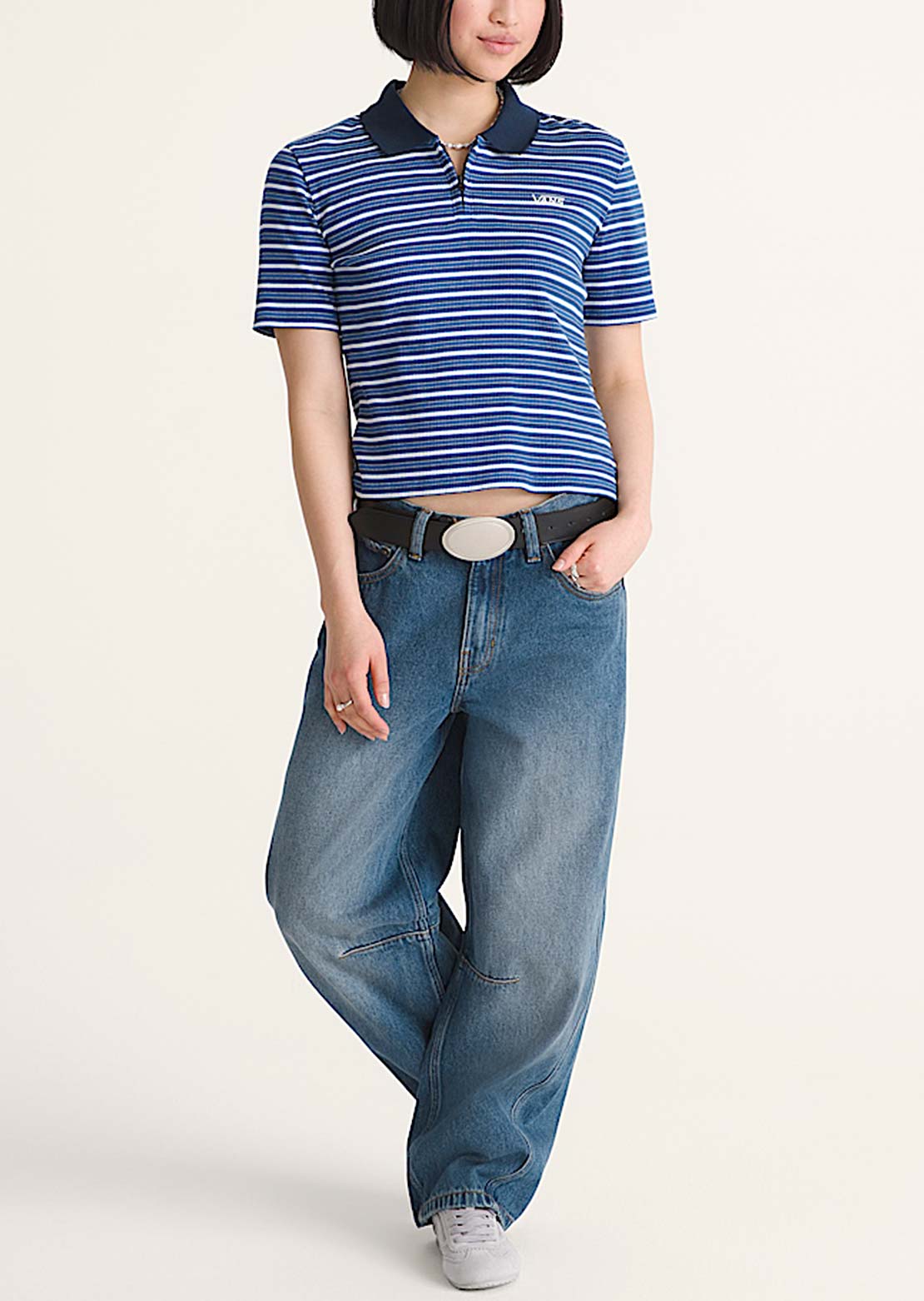 Vans Women's Check 5 Mid Rise Barrel Pants