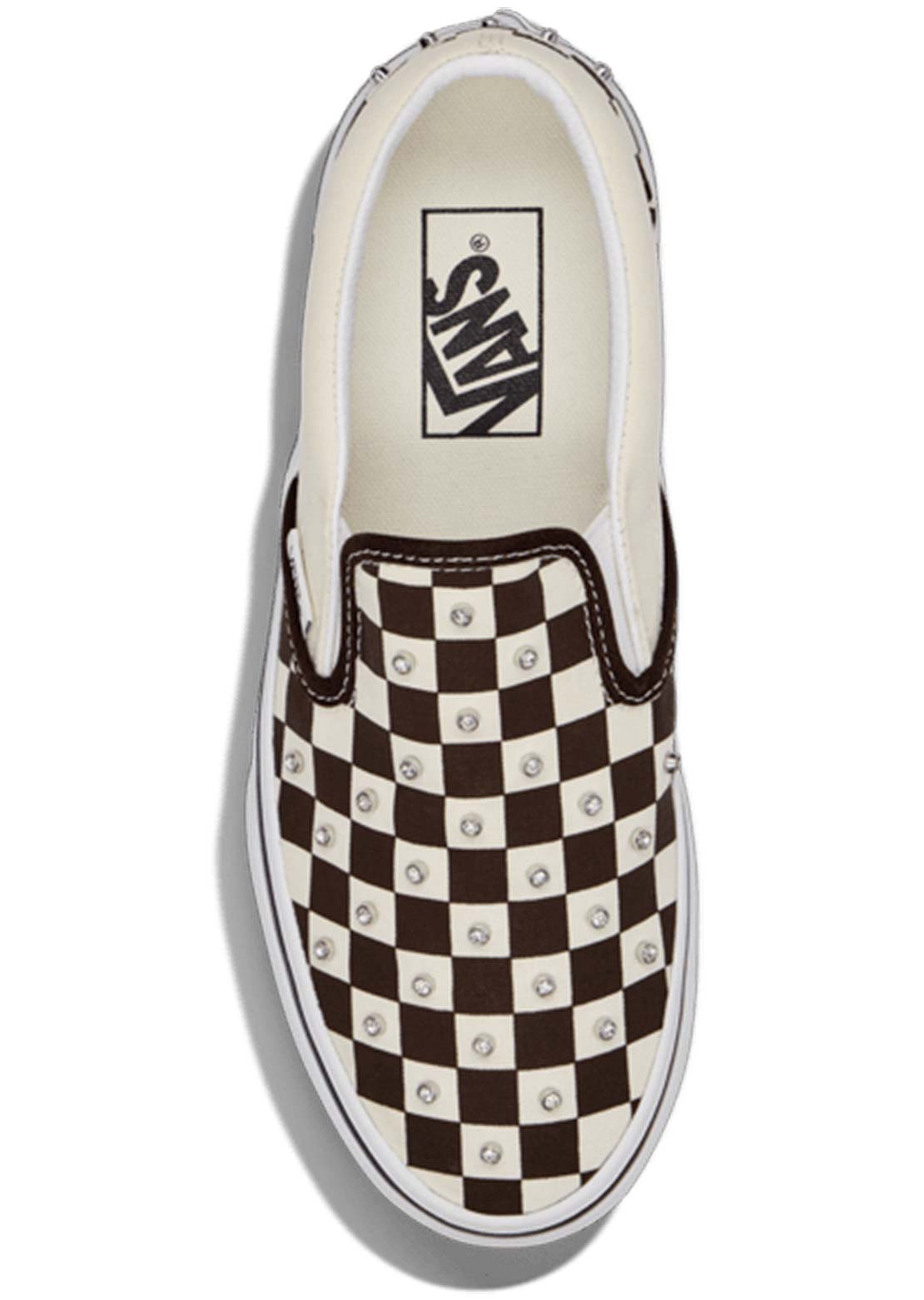 Vans Women's Classic Slip-on Shoes Rhinestone Demitasse