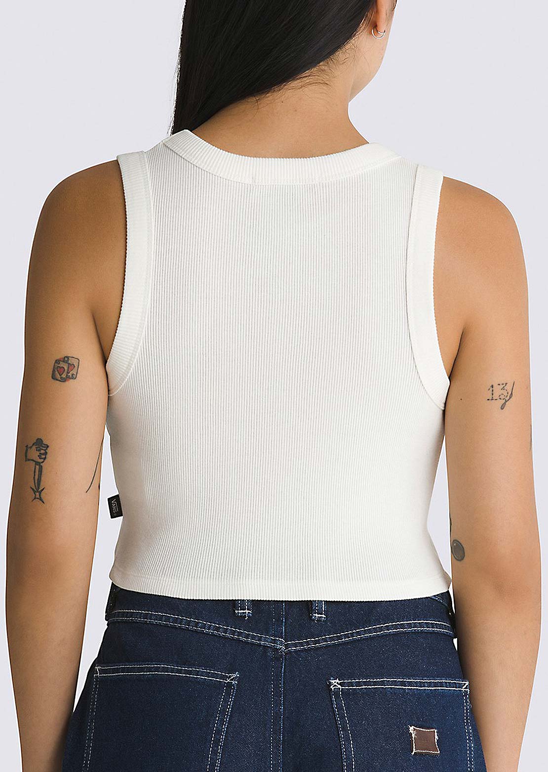 Vans Women's Drew Rib Tank Marshmallow