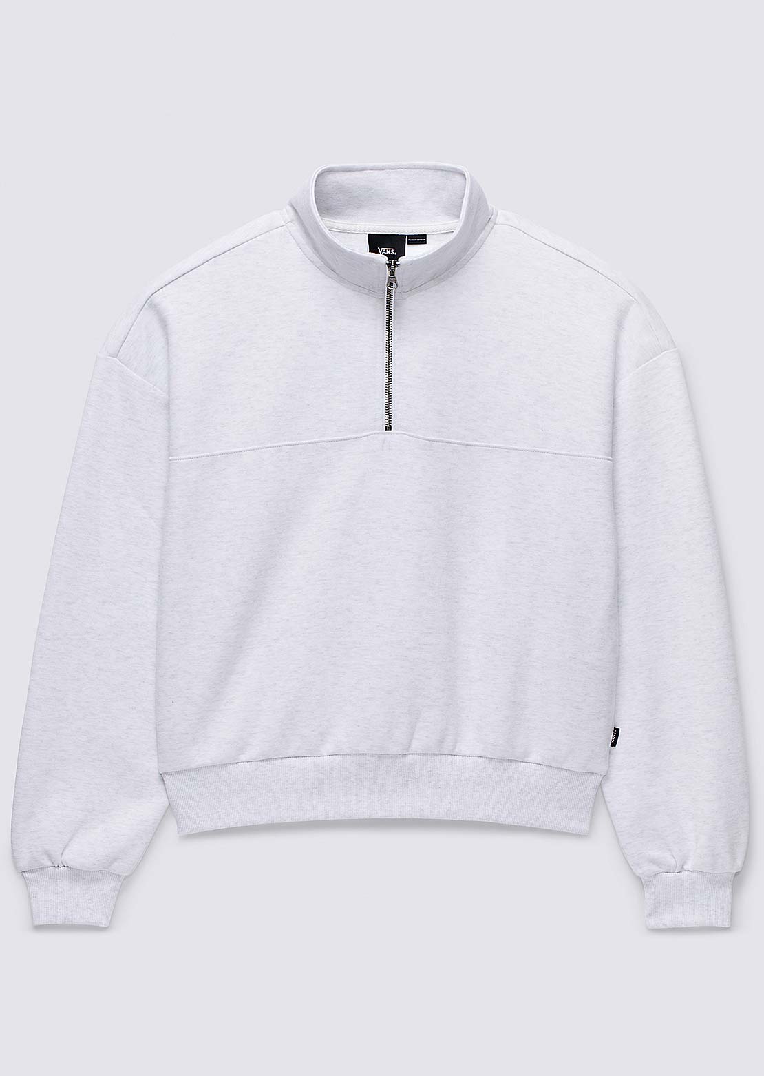 Vans Women&#39;s Elevated Double Knit Mock Neck White J+Heather