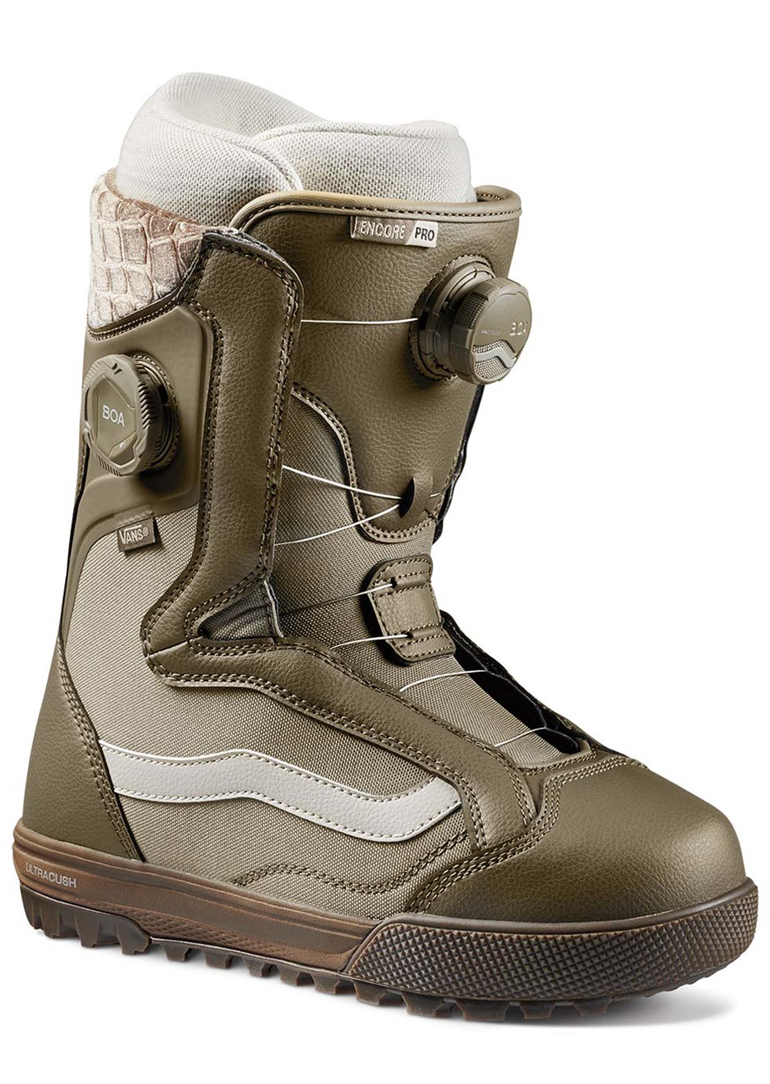 Vans Women's Encore Pro Snowboard Boots Olive/Gum