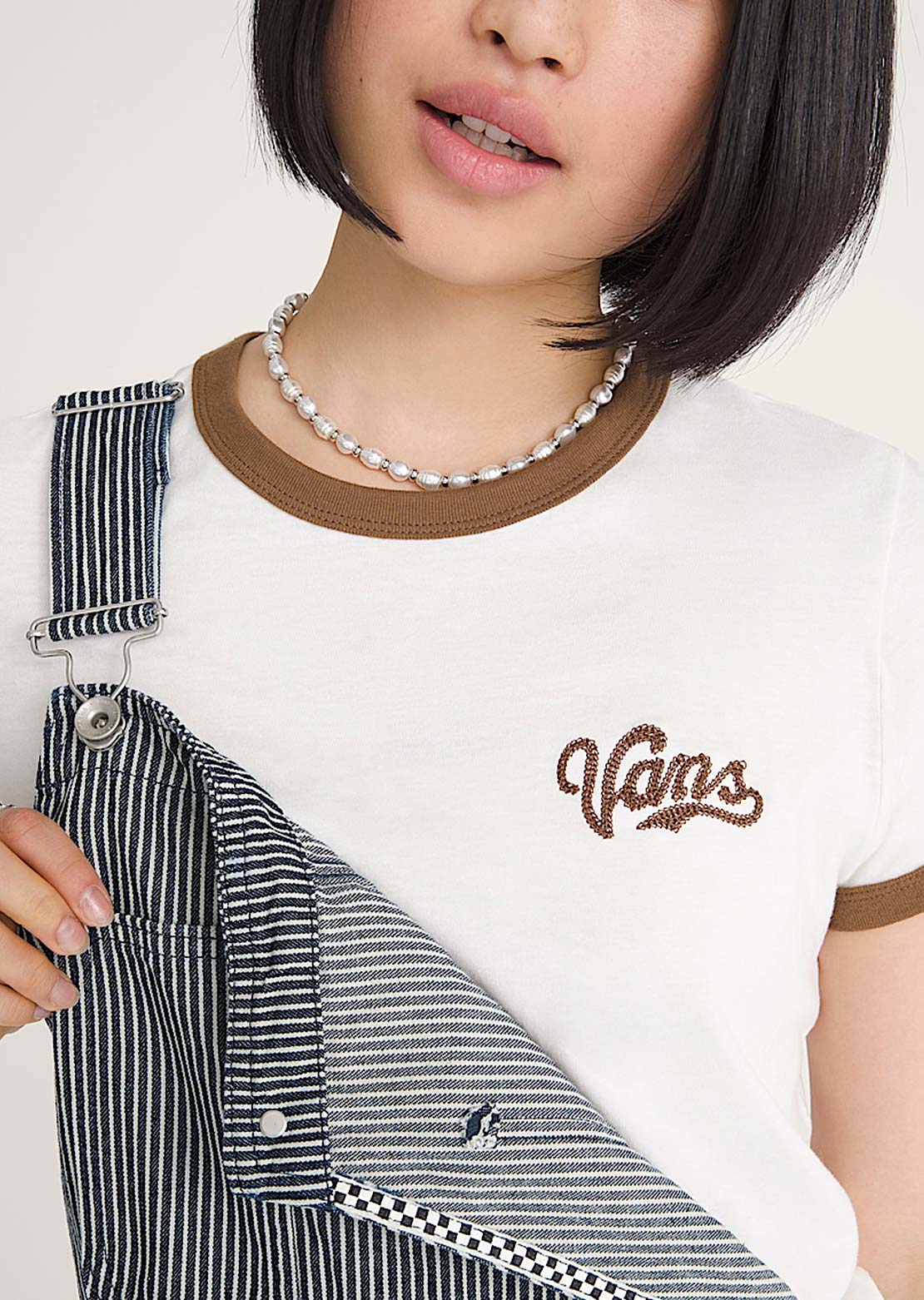 Vans Women's Lefty Script Ringer T-shirt