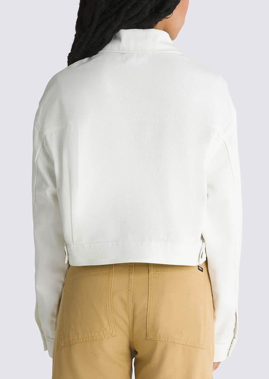 Vans Women's Raynes Crop Trucker Jacket Marshmallow