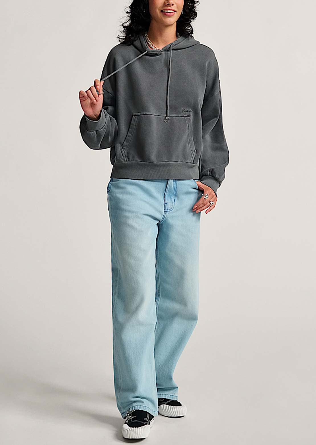 Vans Women's Retro Pullover Hood Asphalt