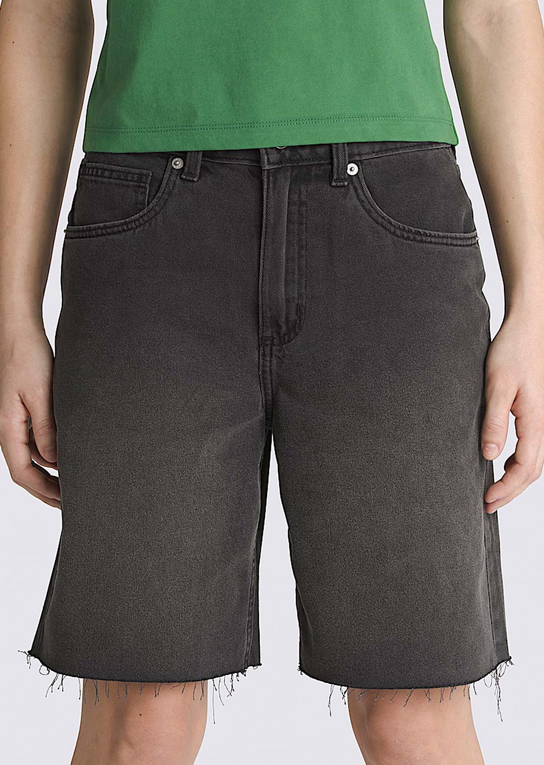 Vans Women's Sirelle Cut-Off Jorts Washed Black