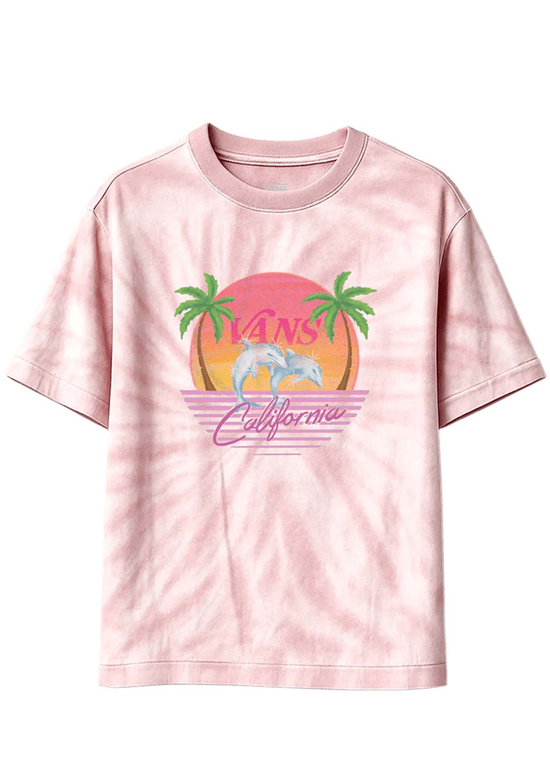 Vans Women's Sunny Daze Dreamin T-Shirt Coral Blush