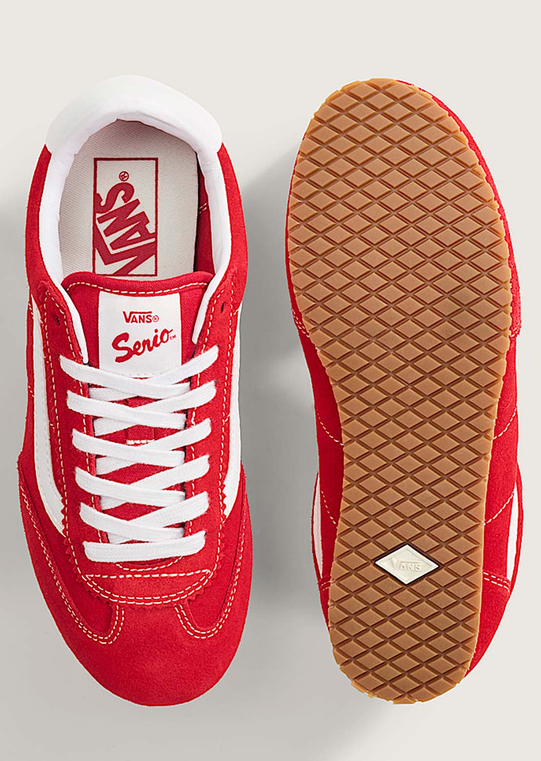 Vans Women's Super Lowpro Skate Shoes Racing Red