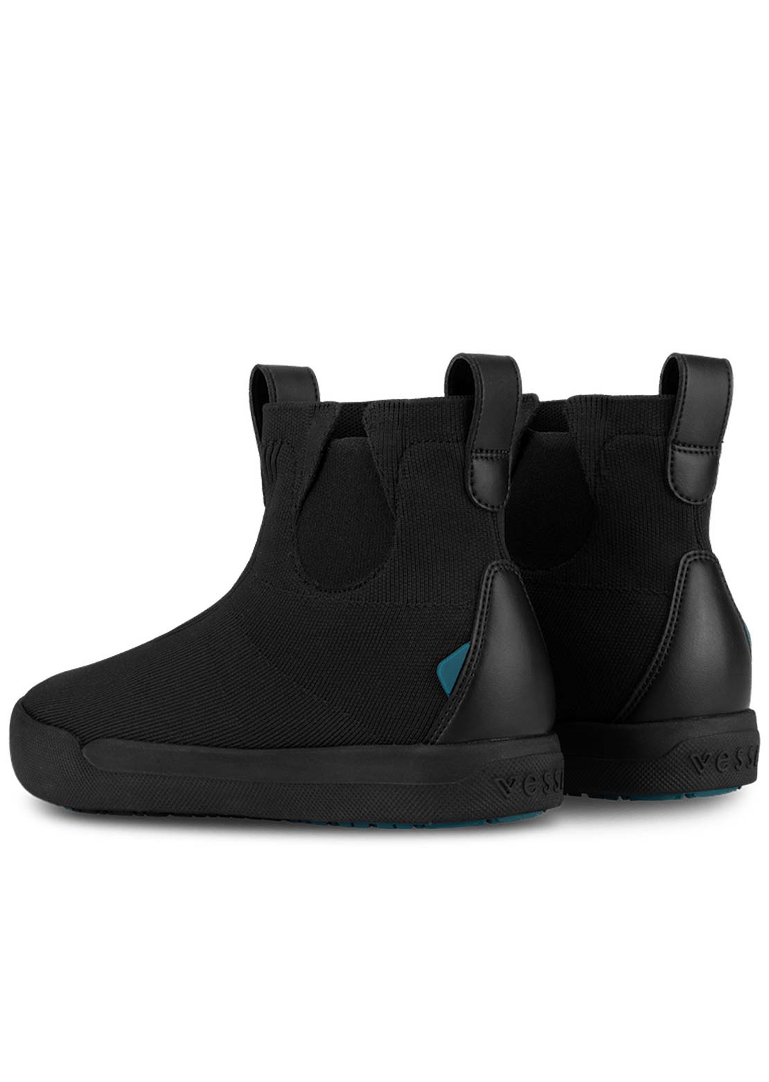 VESSI Men&#39;s Weekend Chelsea Shoes Asphalt Black On Black