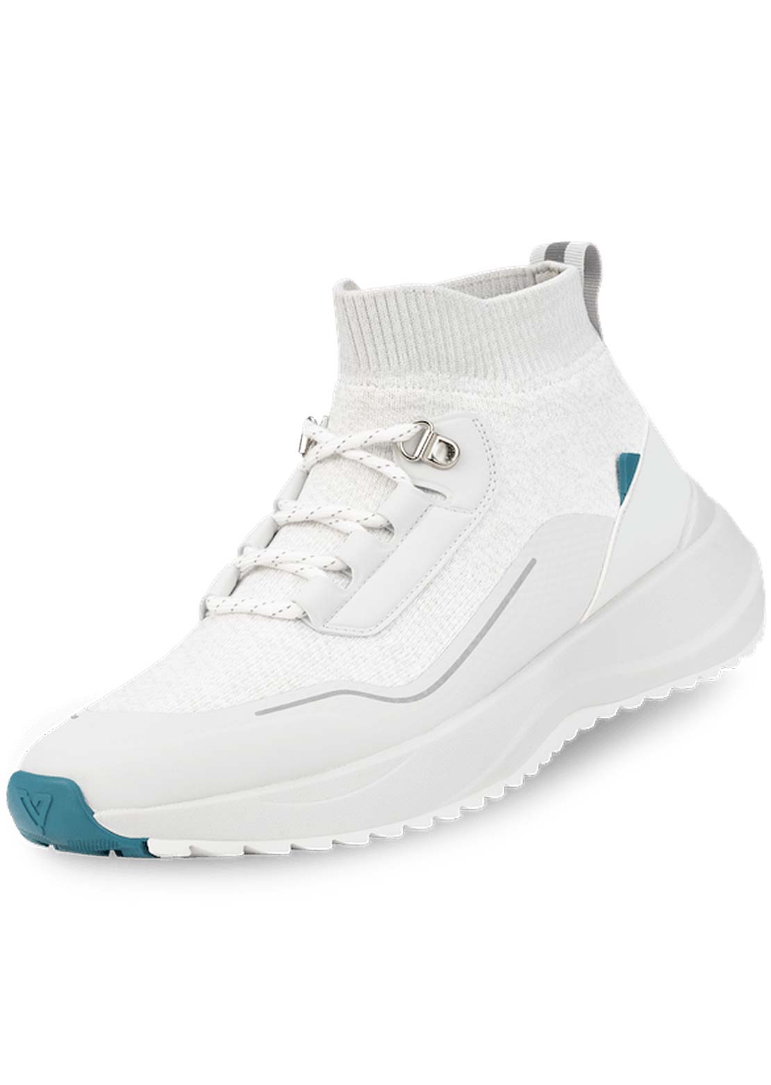 VESSI Women&#39;s Stormburst High Top Shoes Frost White