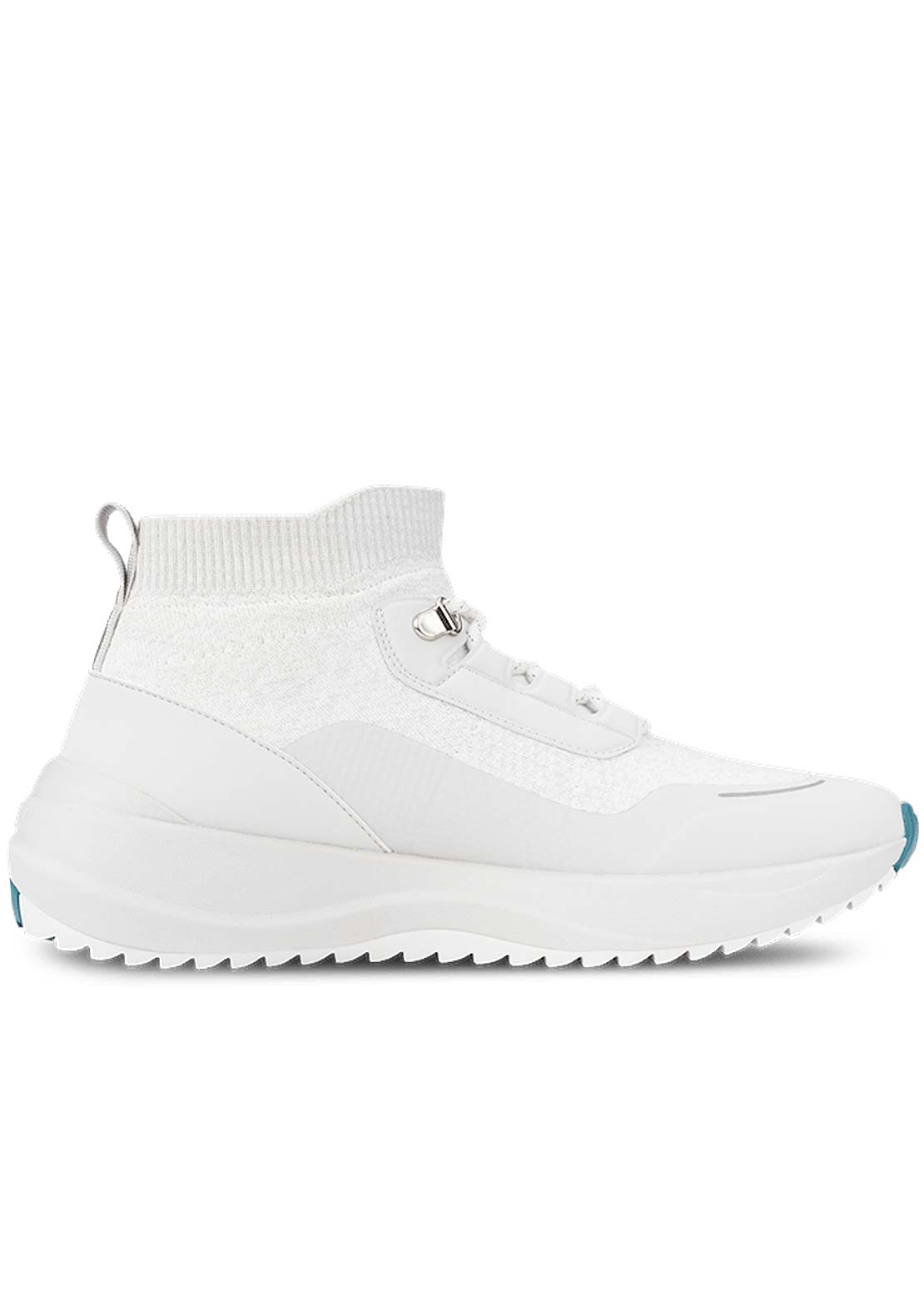 VESSI Women&#39;s Stormburst High Top Shoes Frost White