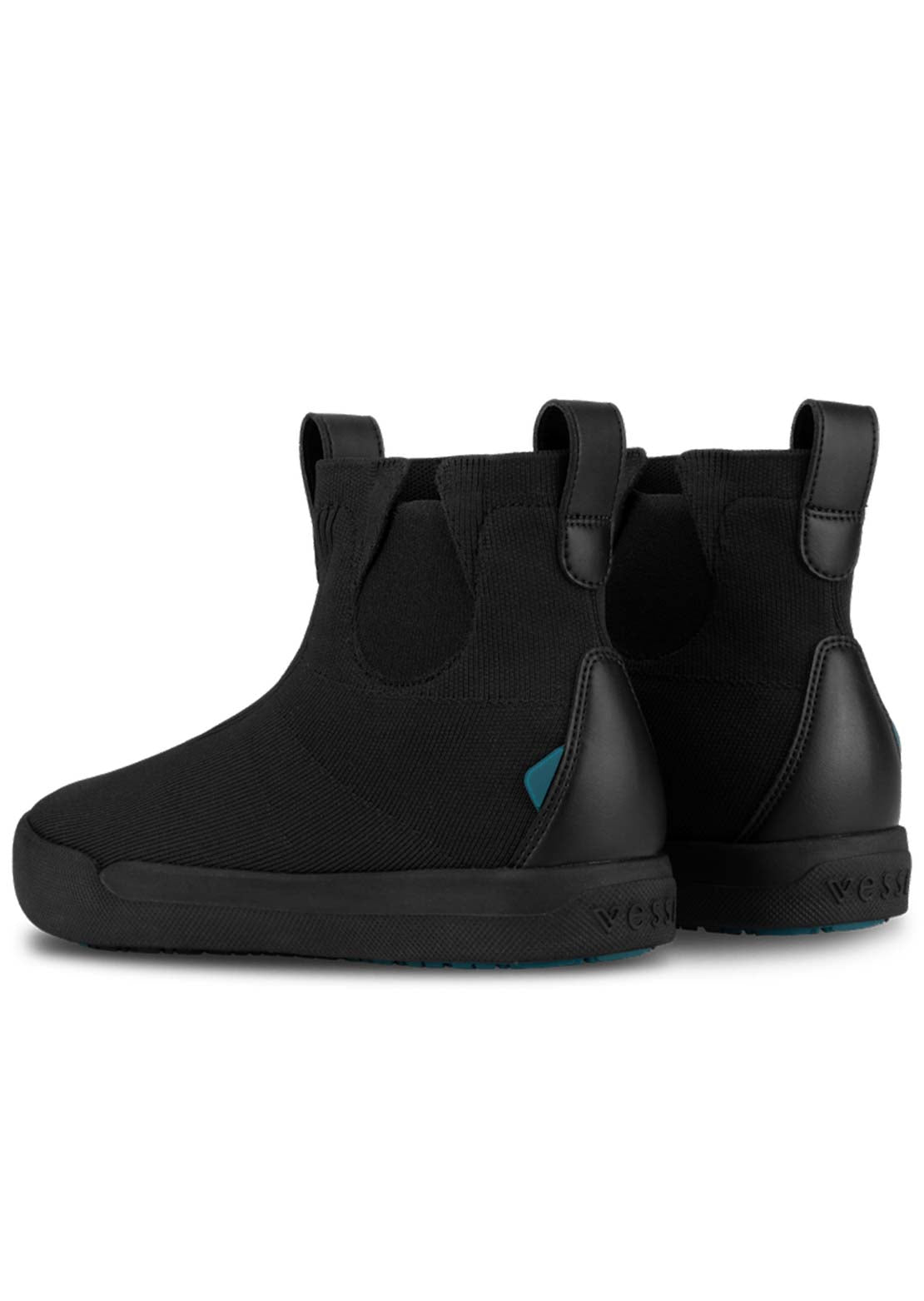VESSI Women's Weekend Chelsea Shoes Asphalt Black on Black