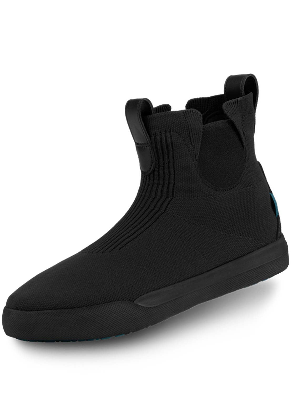VESSI Women's Weekend Chelsea Shoes Asphalt Black on Black