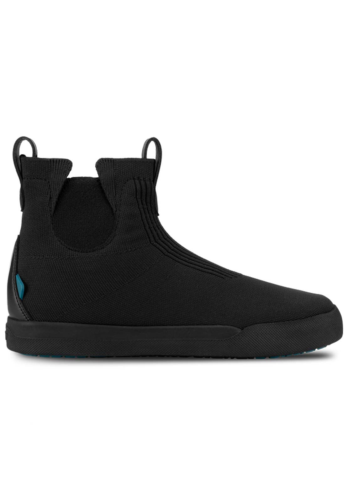 VESSI Women's Weekend Chelsea Shoes Asphalt Black on Black