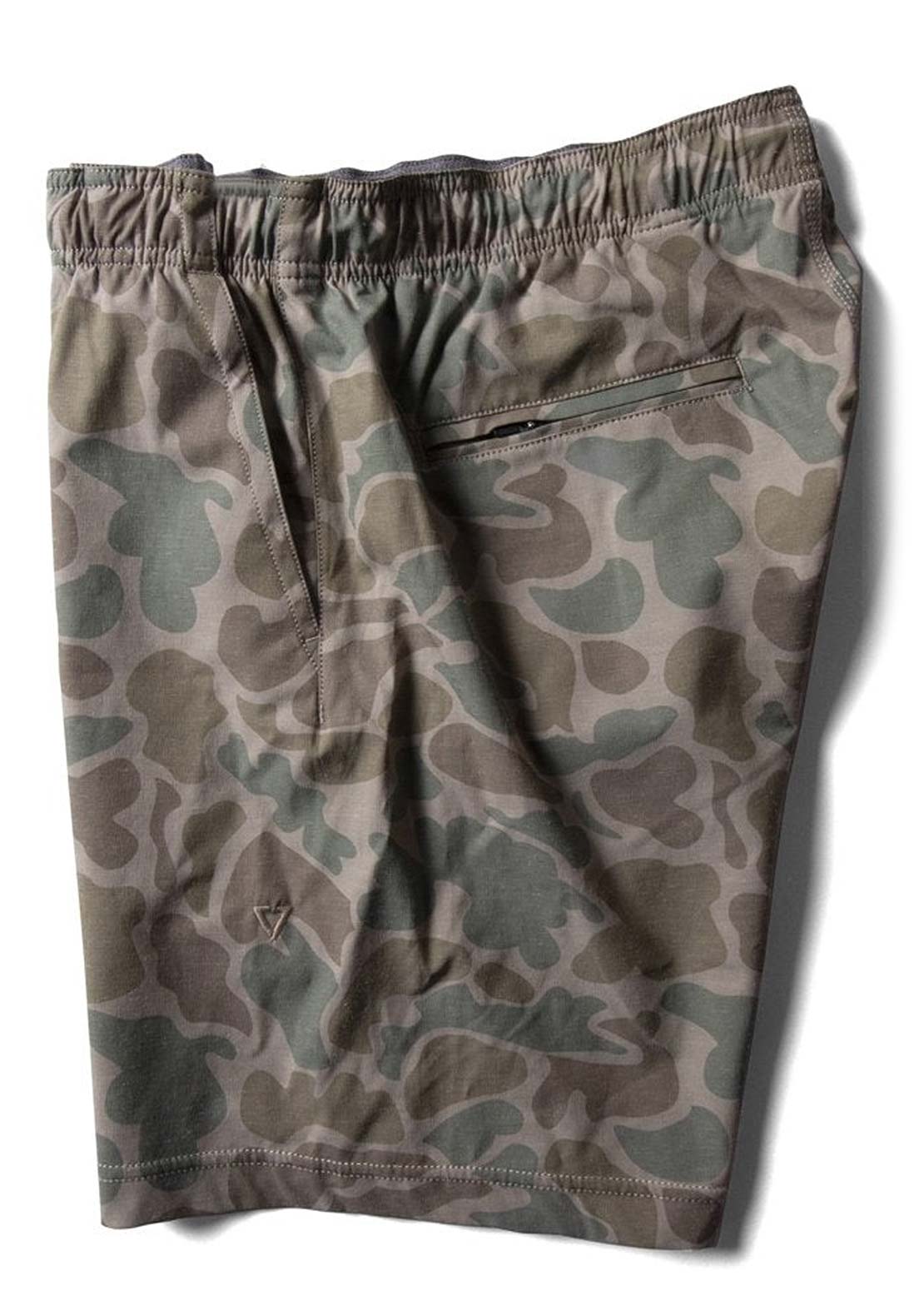 Vissla Men&#39;s Hemp No See Ums Eco 18&quot; Elastic Walkshorts Camo