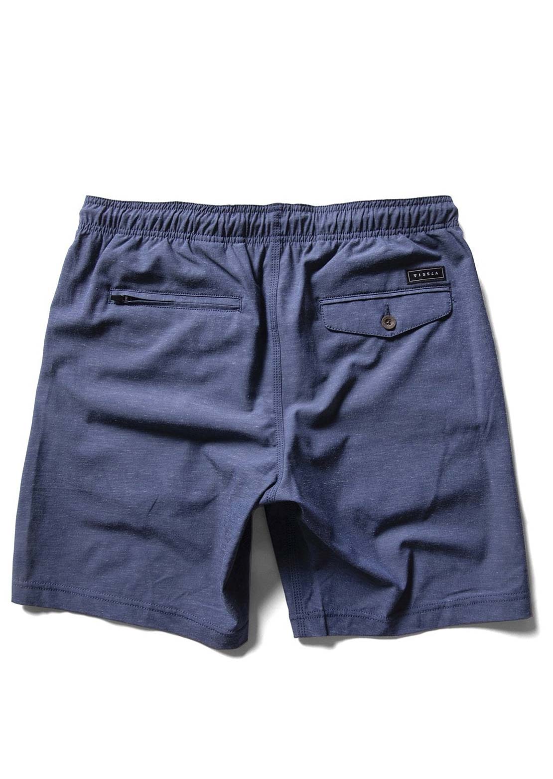 Vissla Men&#39;s Hemp No See Ums Eco 18&quot; Elastic Walkshorts Dark Naval