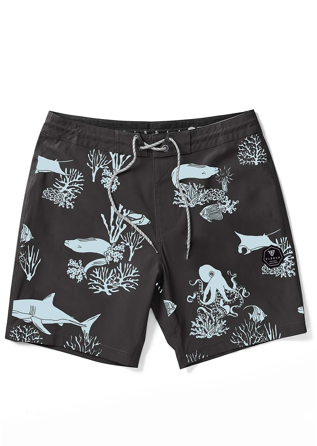 Vissla Men&#39;s Mega Lab 18.5&quot; Boardshorts Phantom