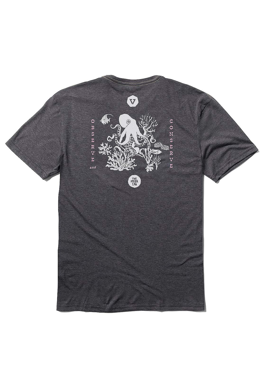 Vissla Men&#39;s Mega Lab Comp Lite Eco Performance T-Shirt Black