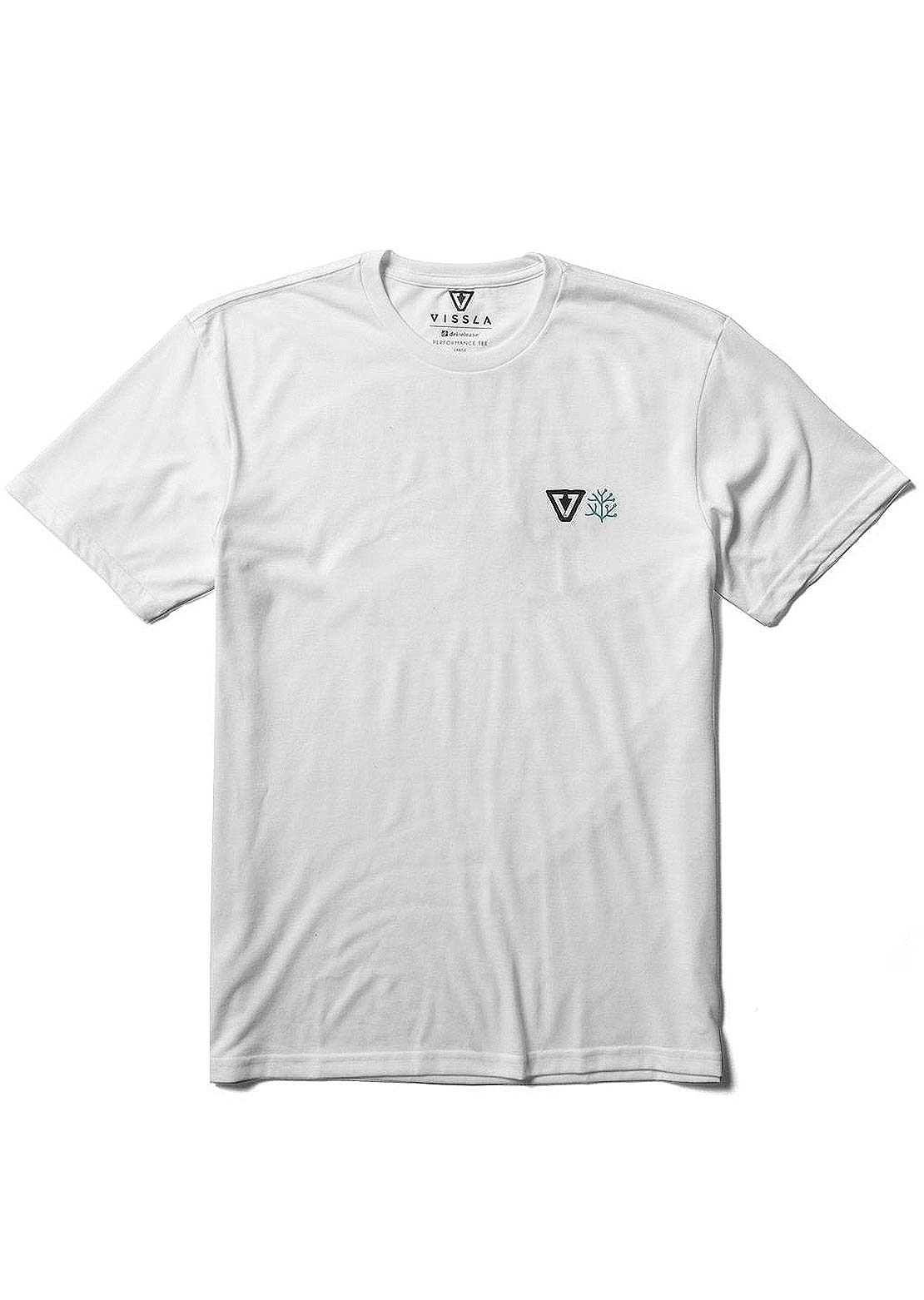 Vissla Men&#39;s Mega Lab Comp Lite Eco Performance T-Shirt White