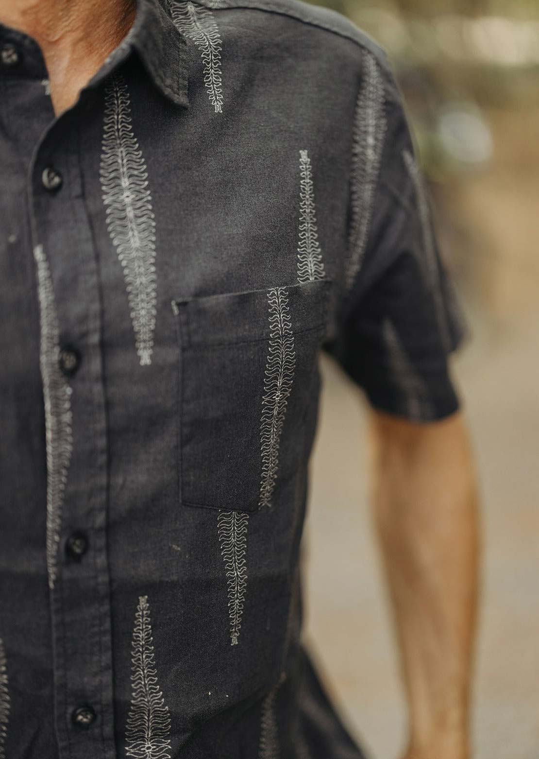 Vissla Men's Seaside Eco Button Up Shirt Phantom