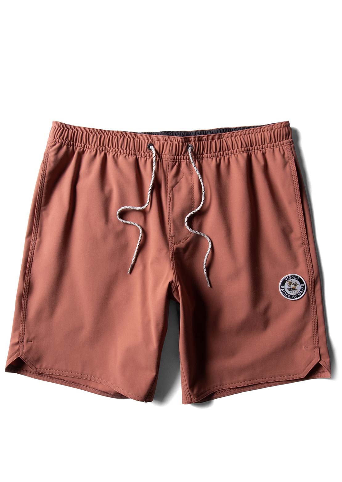 Vissla Men&#39;s Solid Sets 17.5&quot; Ecolastic Boardshorts Retro Red