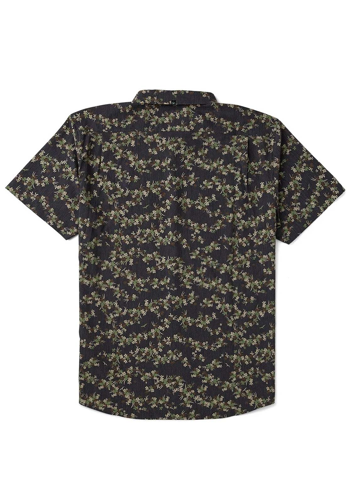 Vissla Men's Tropicanica Hybrid Eco Button Up Shirt Black