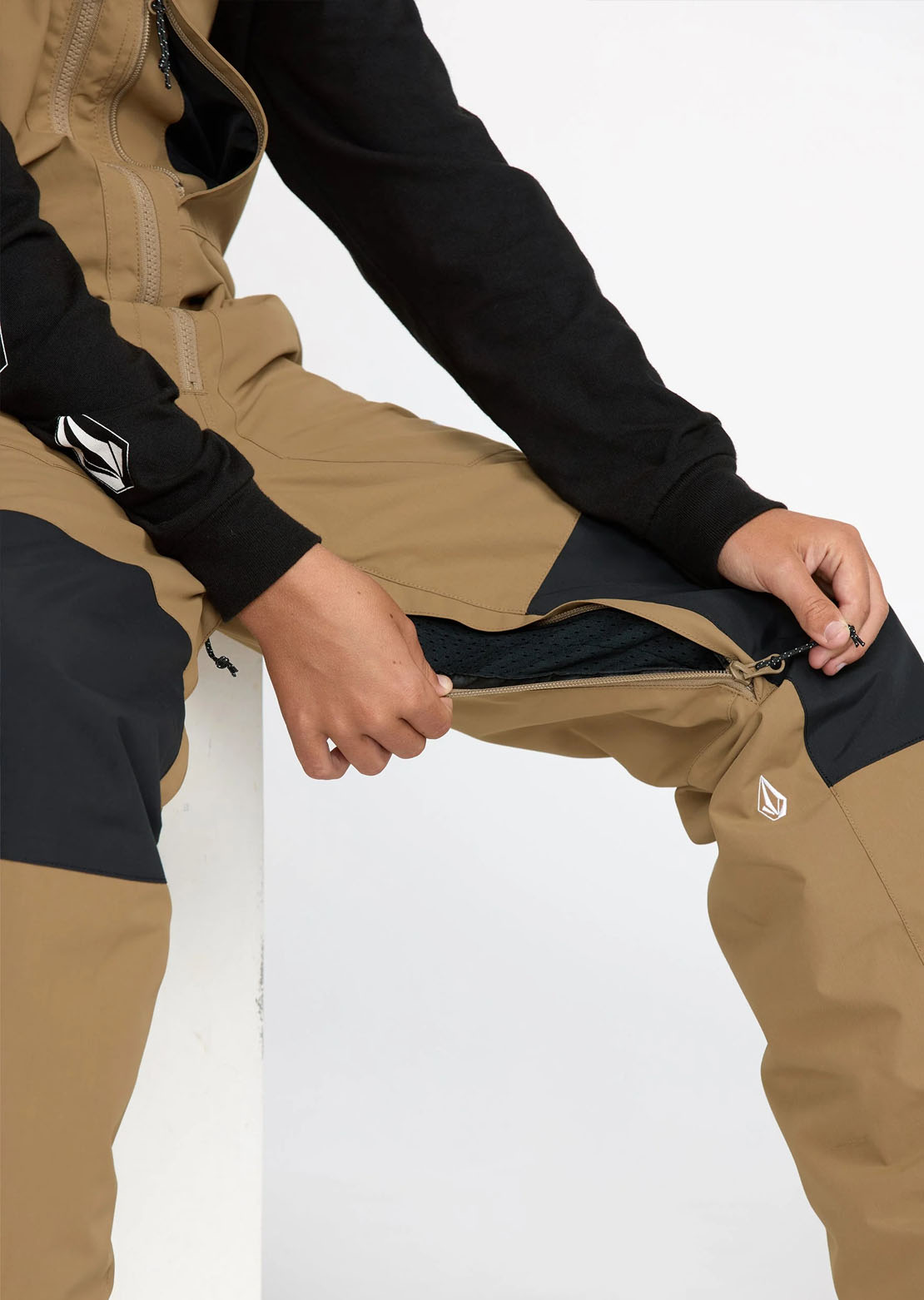 Volcom Junior Barkley Insulated Bib Overall Pants Bronze