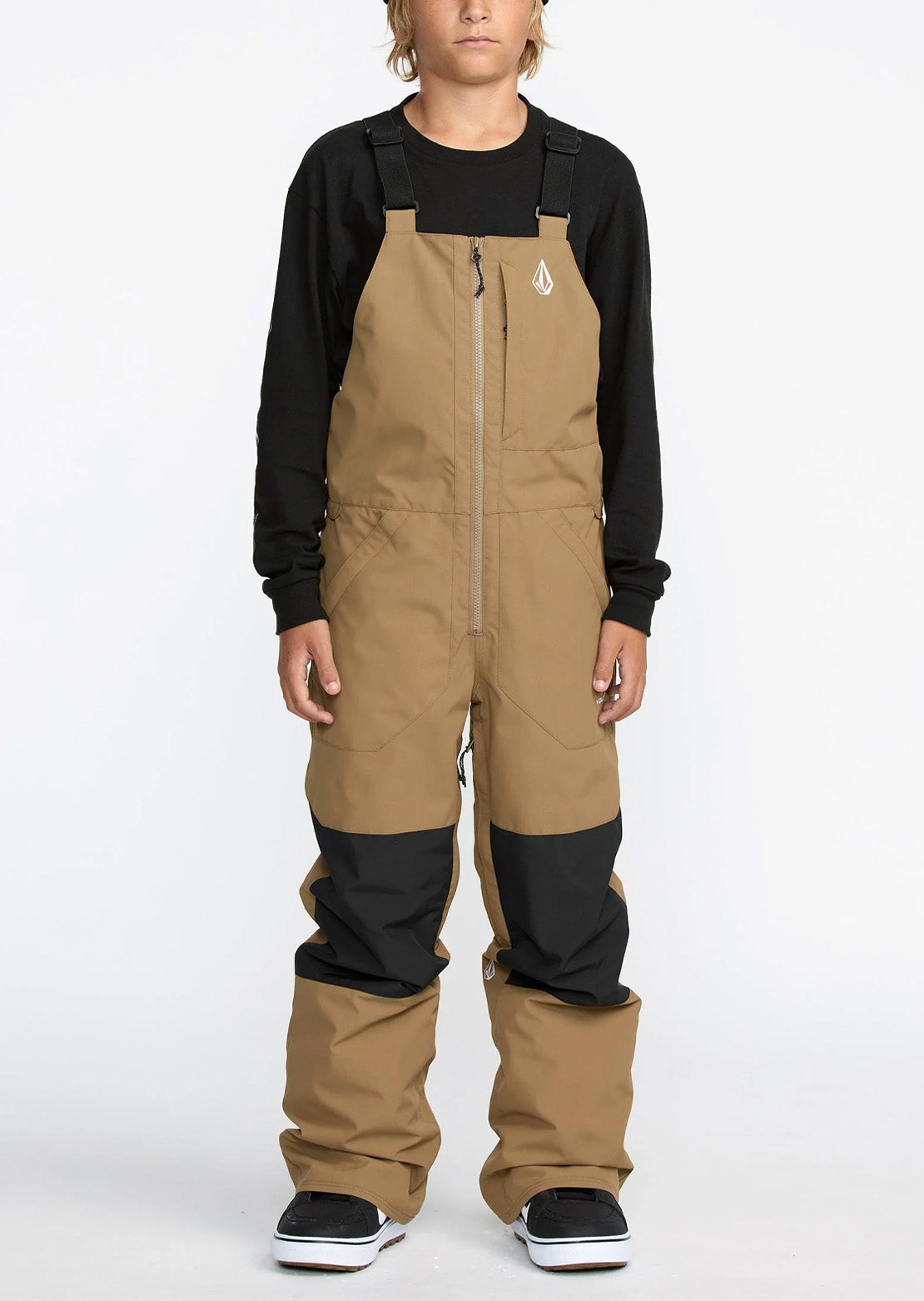 Volcom Junior Barkley Insulated Bib Overall Pants Bronze