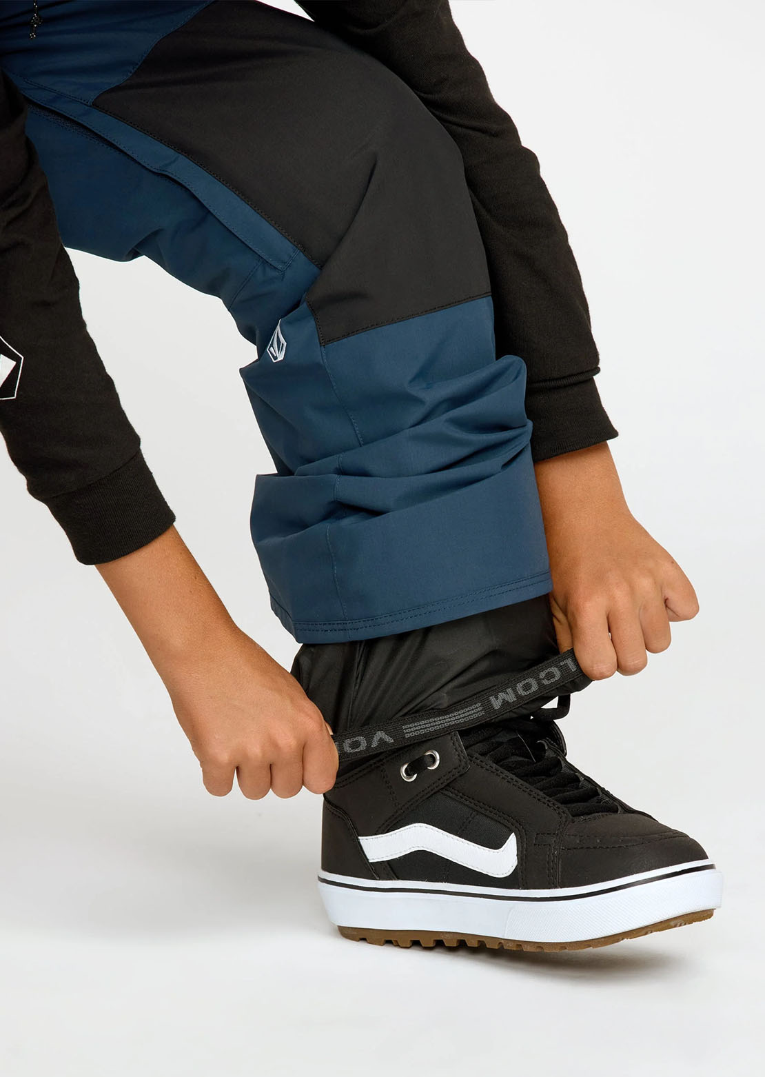 Volcom Junior Barkley Insulated Bib Overall Pants Deep Blue