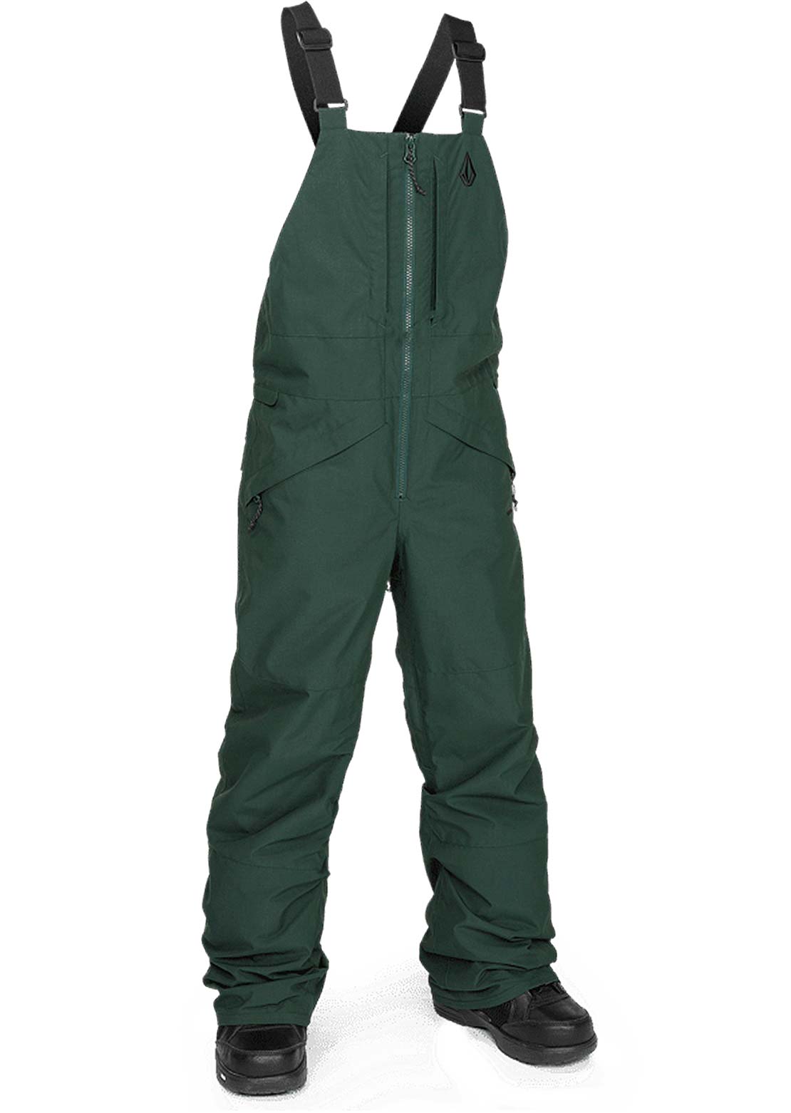 Volcom Junior Barkley Insulated Bib Overall Pants Spruce Green