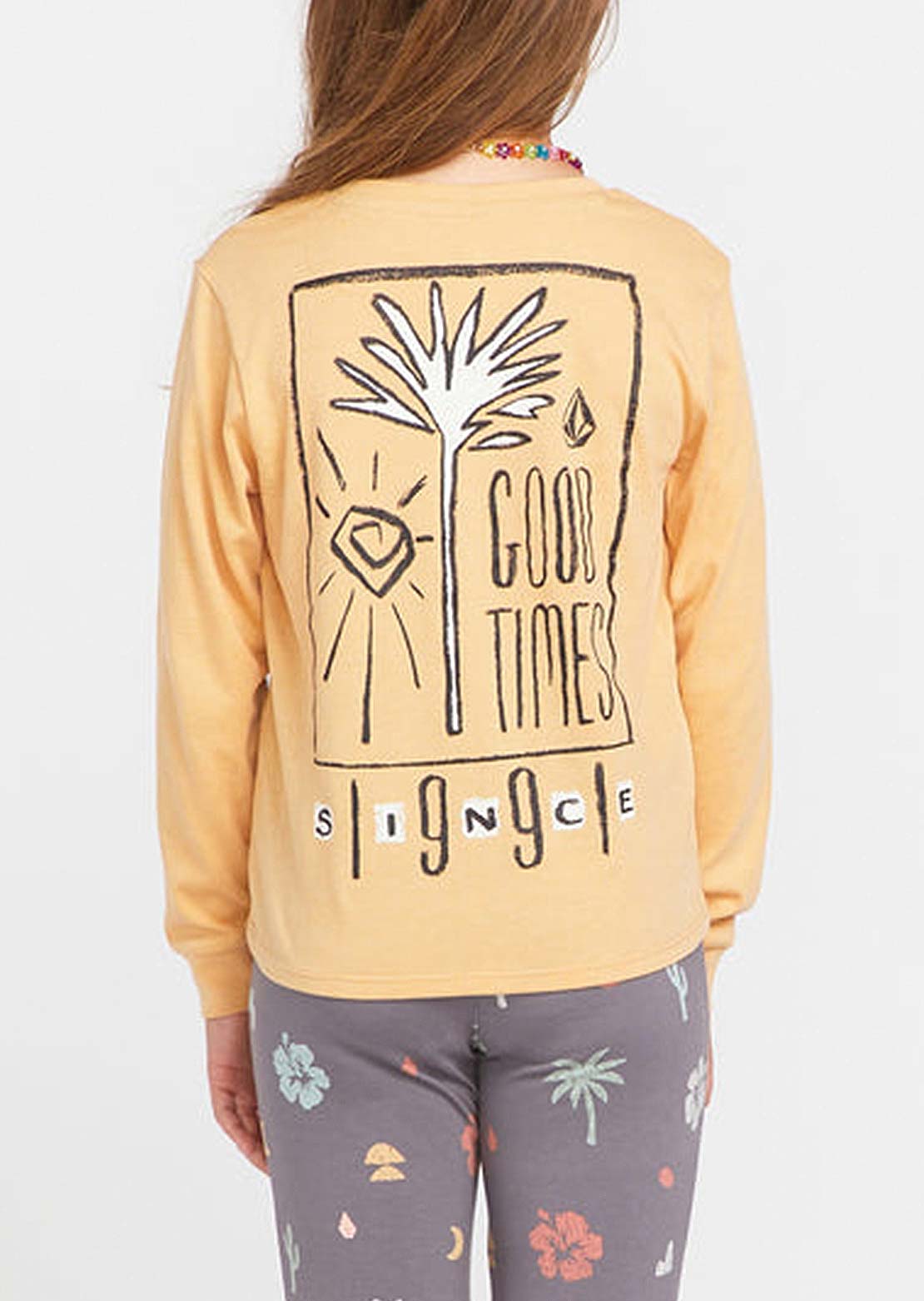 Volcom Junior Bg Made From Stoke Longsleeve Sand