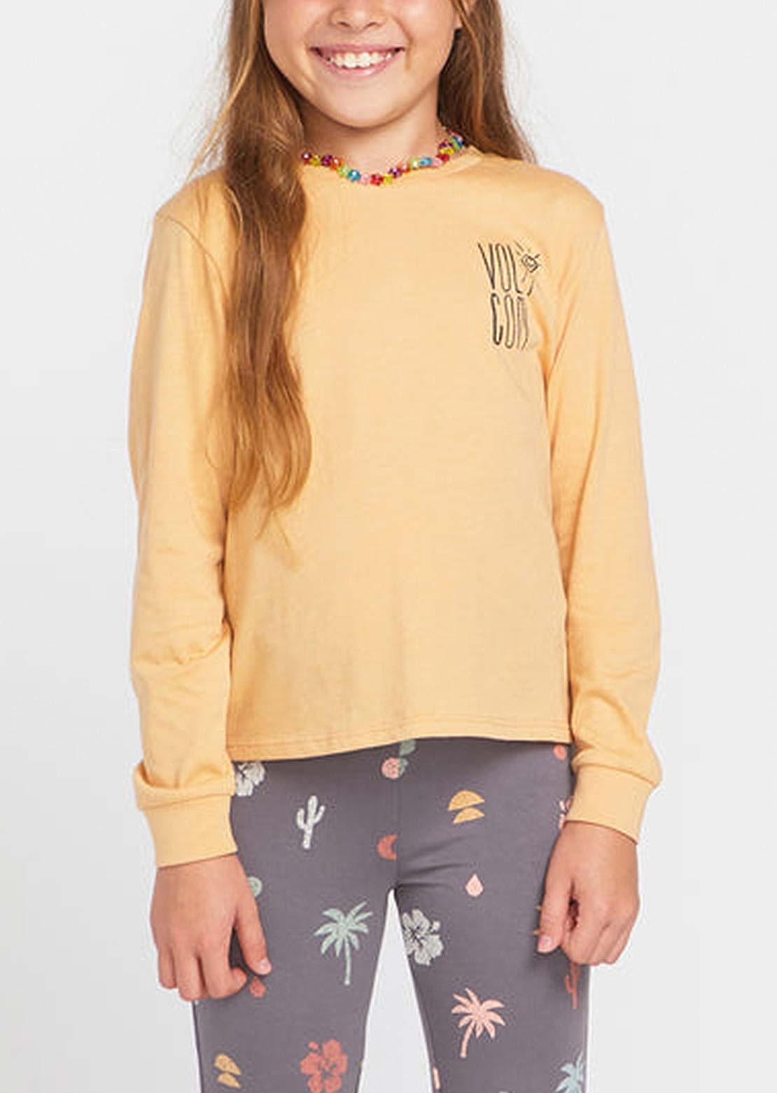Volcom Junior Bg Made From Stoke Longsleeve Sand