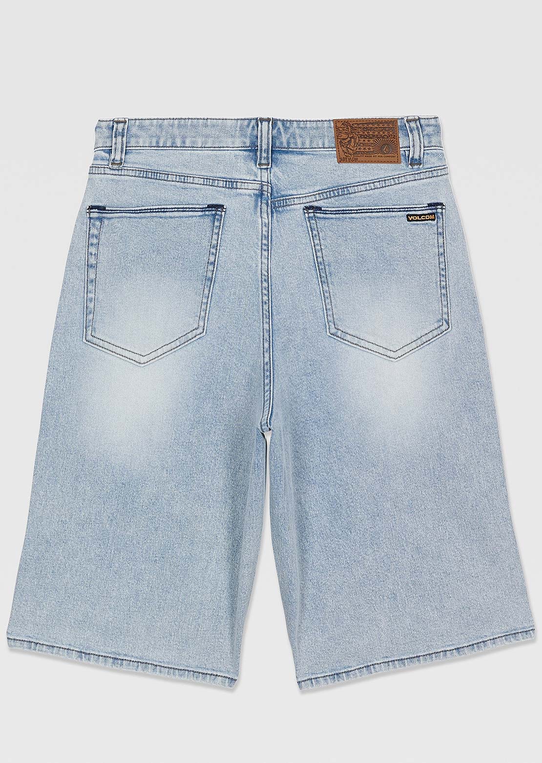 Volcom Junior Billow Denim Shorts Desert Dirt Indigo