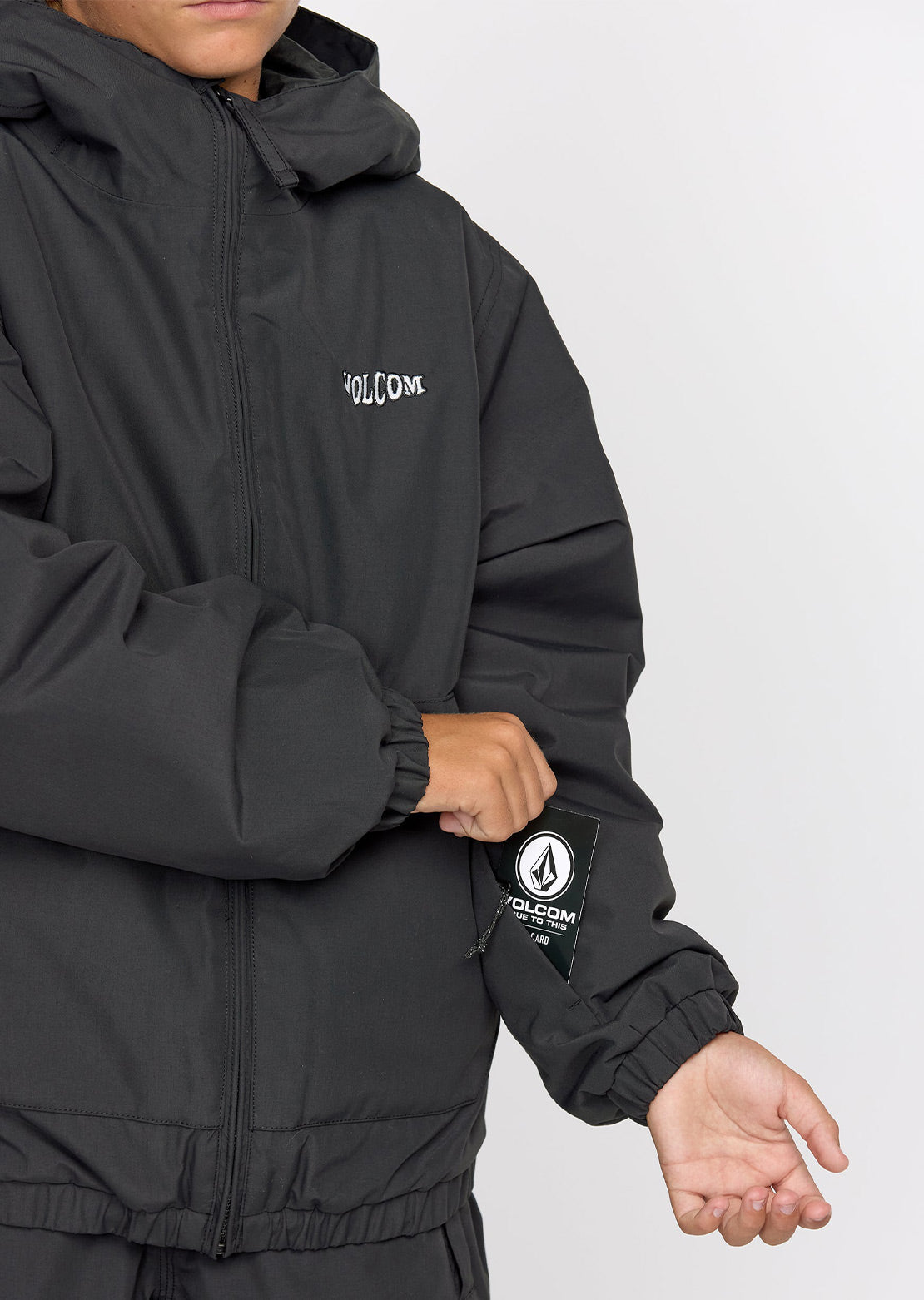 Volcom Junior Chaos Full-Zip Jacket Black