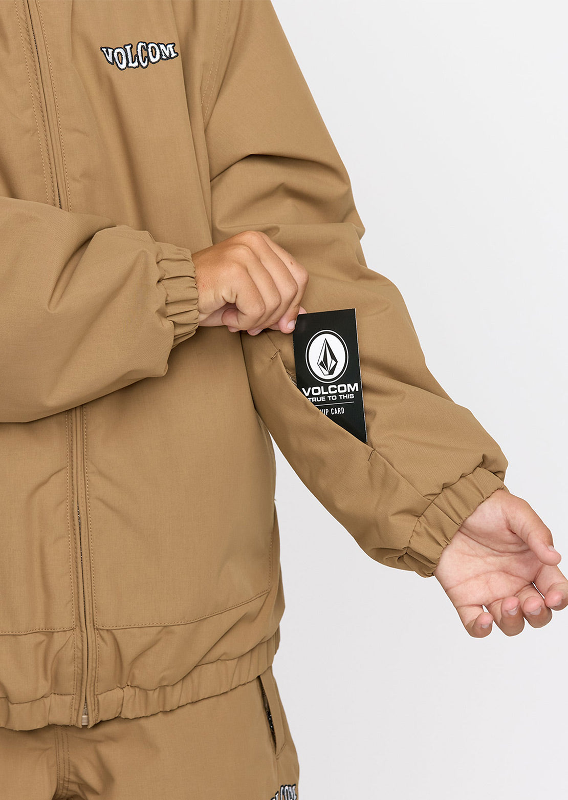Volcom Junior Chaos Full-Zip Jacket Bronze