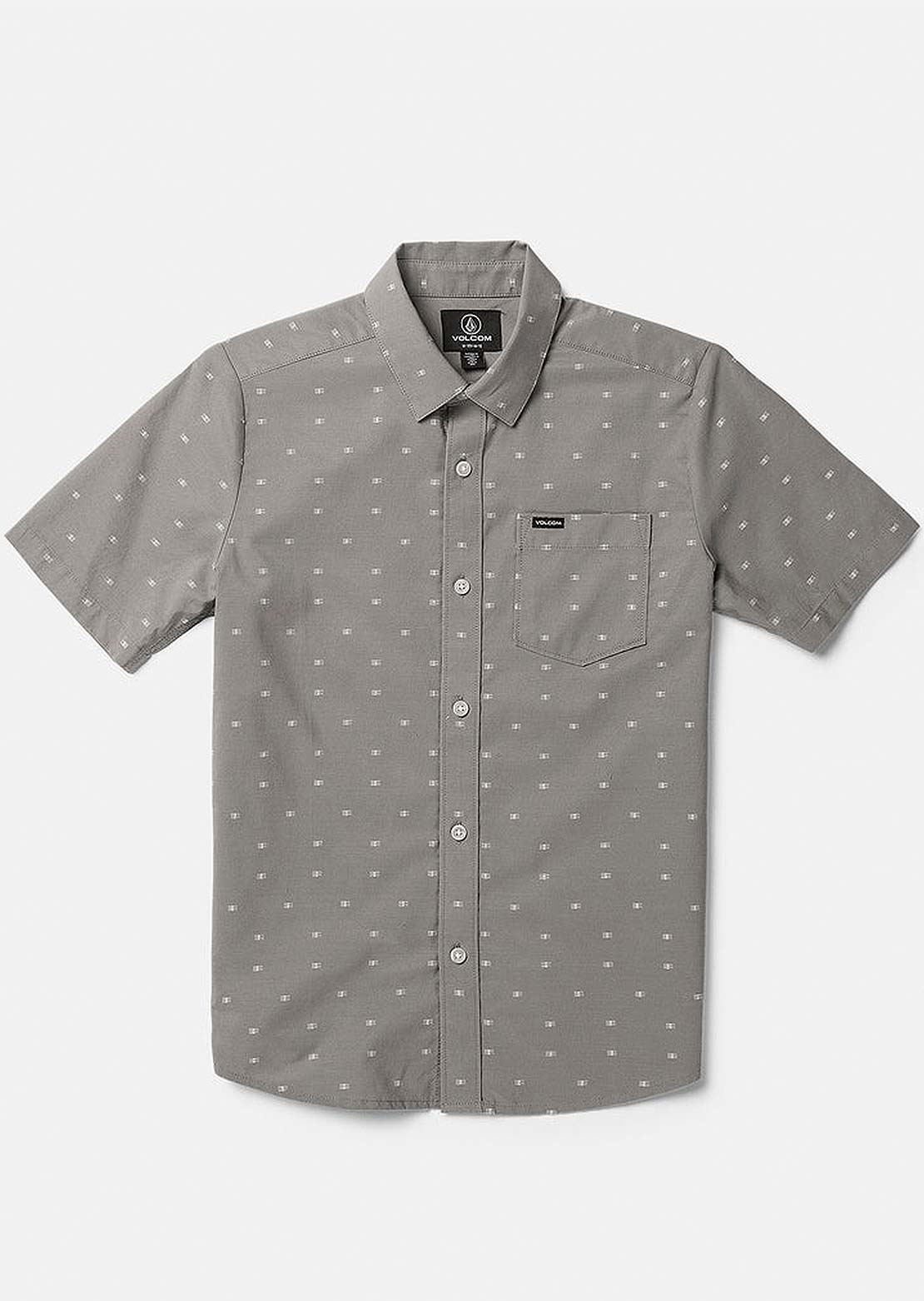 Volcom Junior Crownstone Button Up Shirts Moonbeam