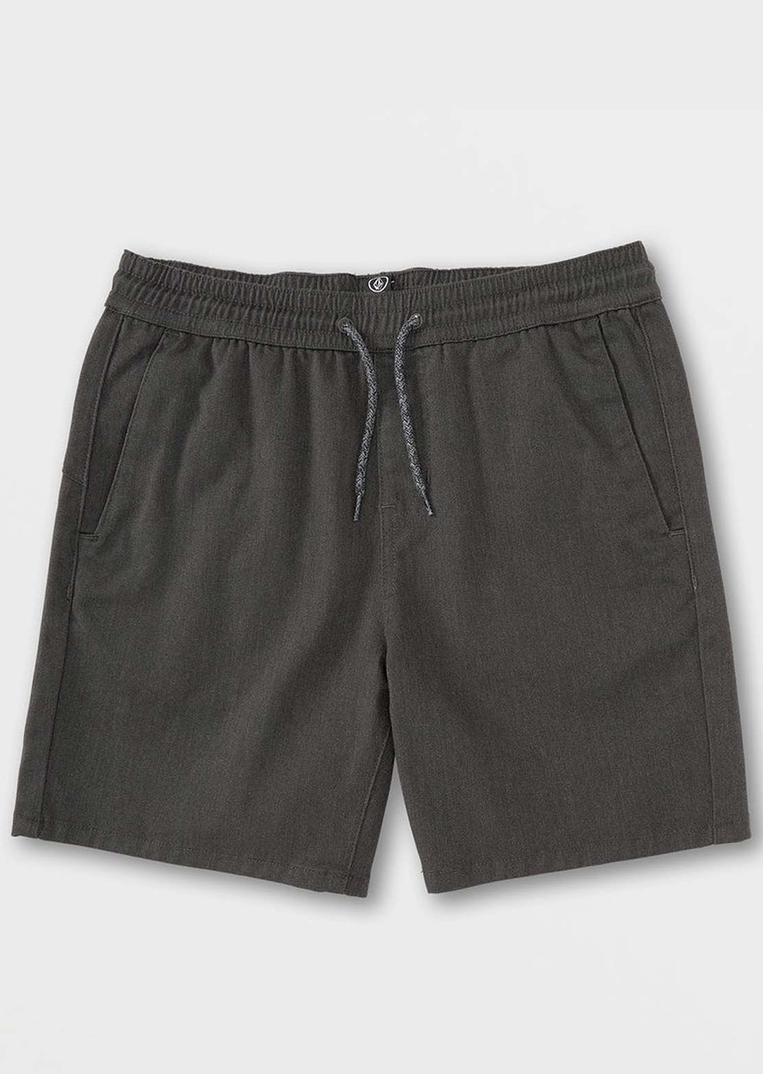 Volcom Junior Frickin Elastic Shorts Charcoal Heather