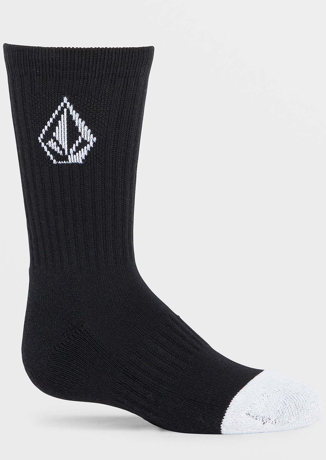 Volcom Junior Full Stone Socks - 3 Pack Black