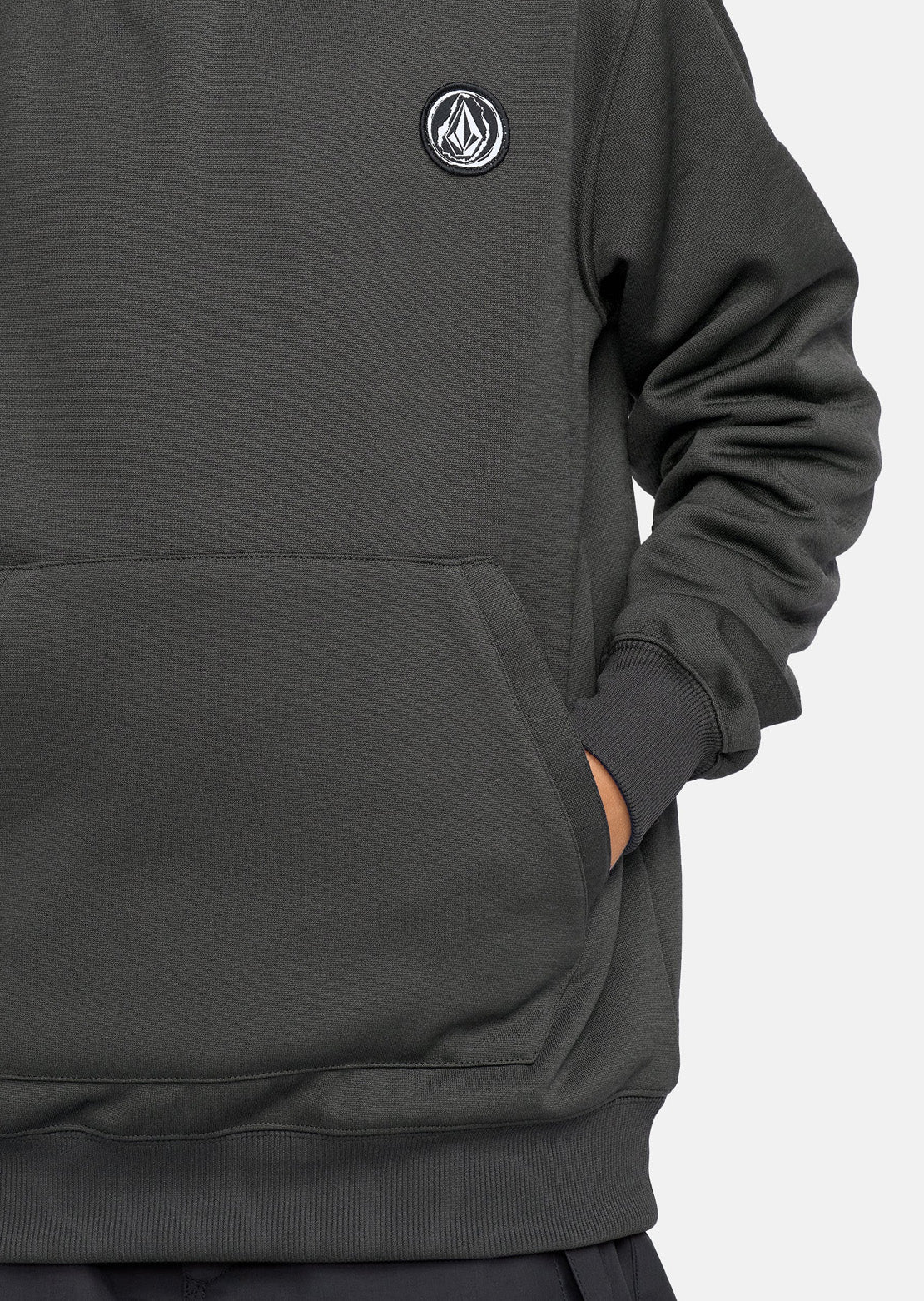 Volcom Junior Hydro Fleece Hood Dark Grey
