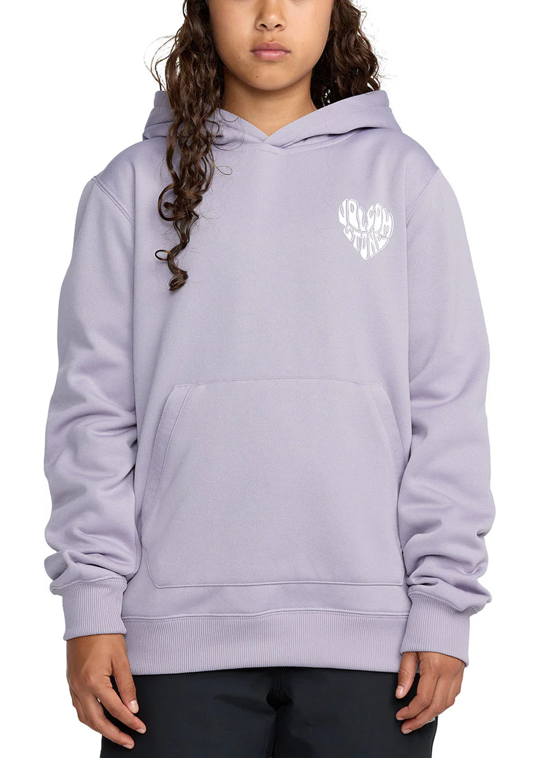 Volcom Junior Hydro Fleece Hood Lavender Aura