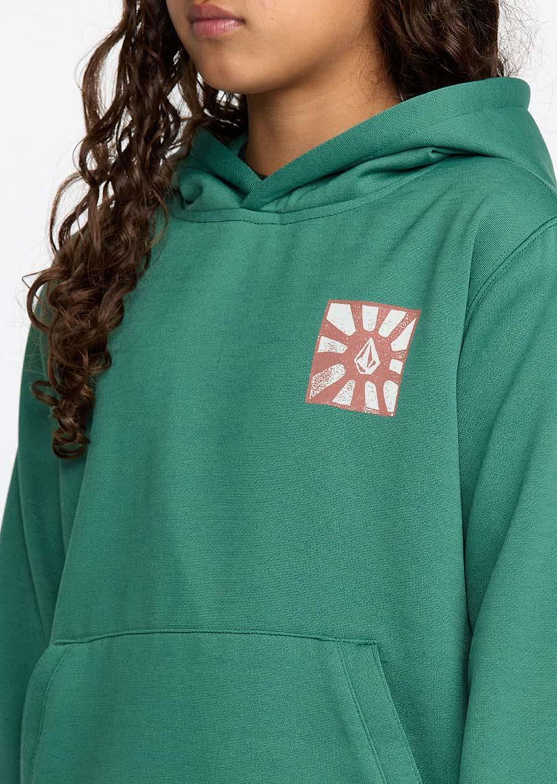 Volcom Junior Hydro Fleece Hood Spruce Green