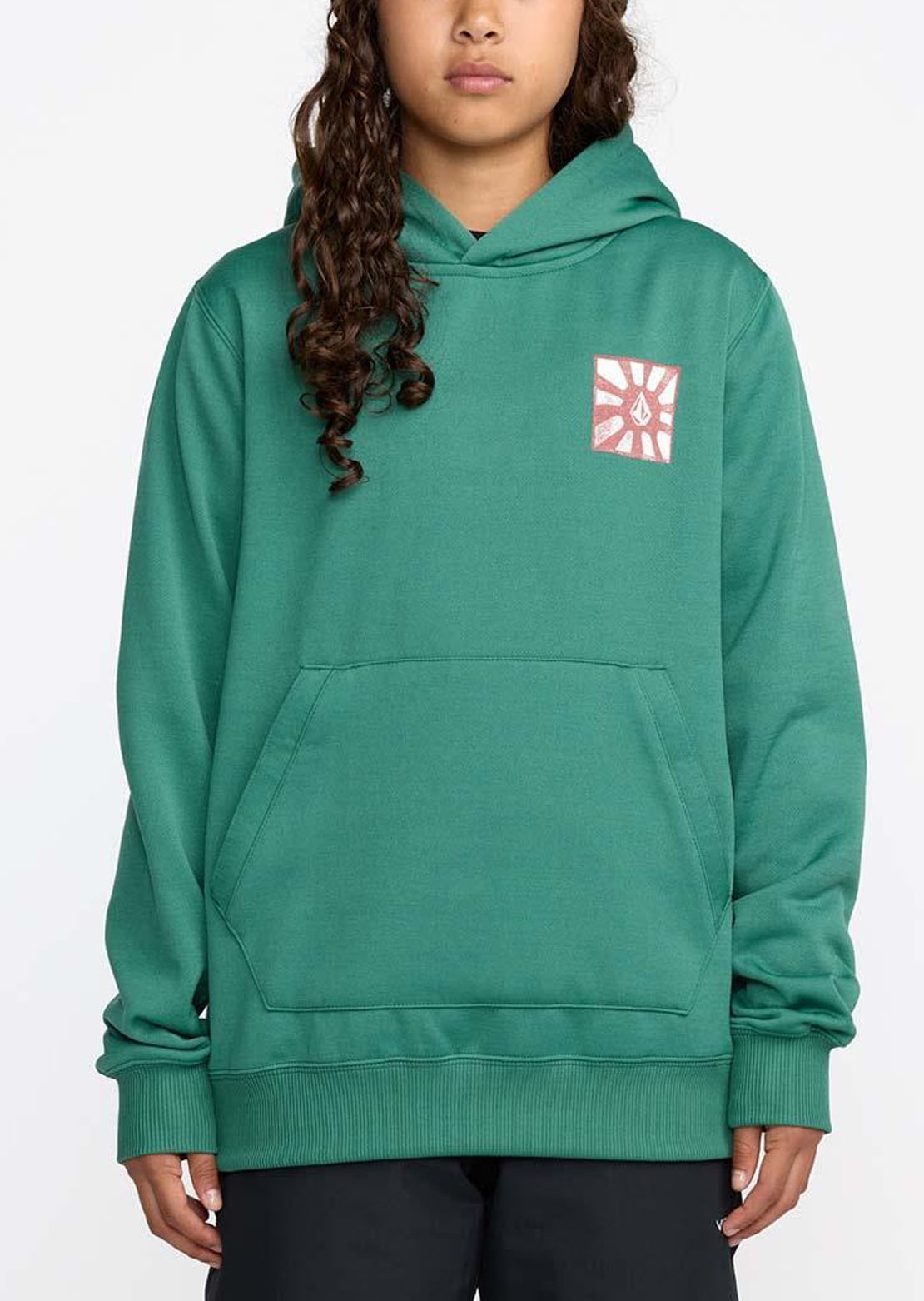 Volcom Junior Hydro Fleece Hood Spruce Green