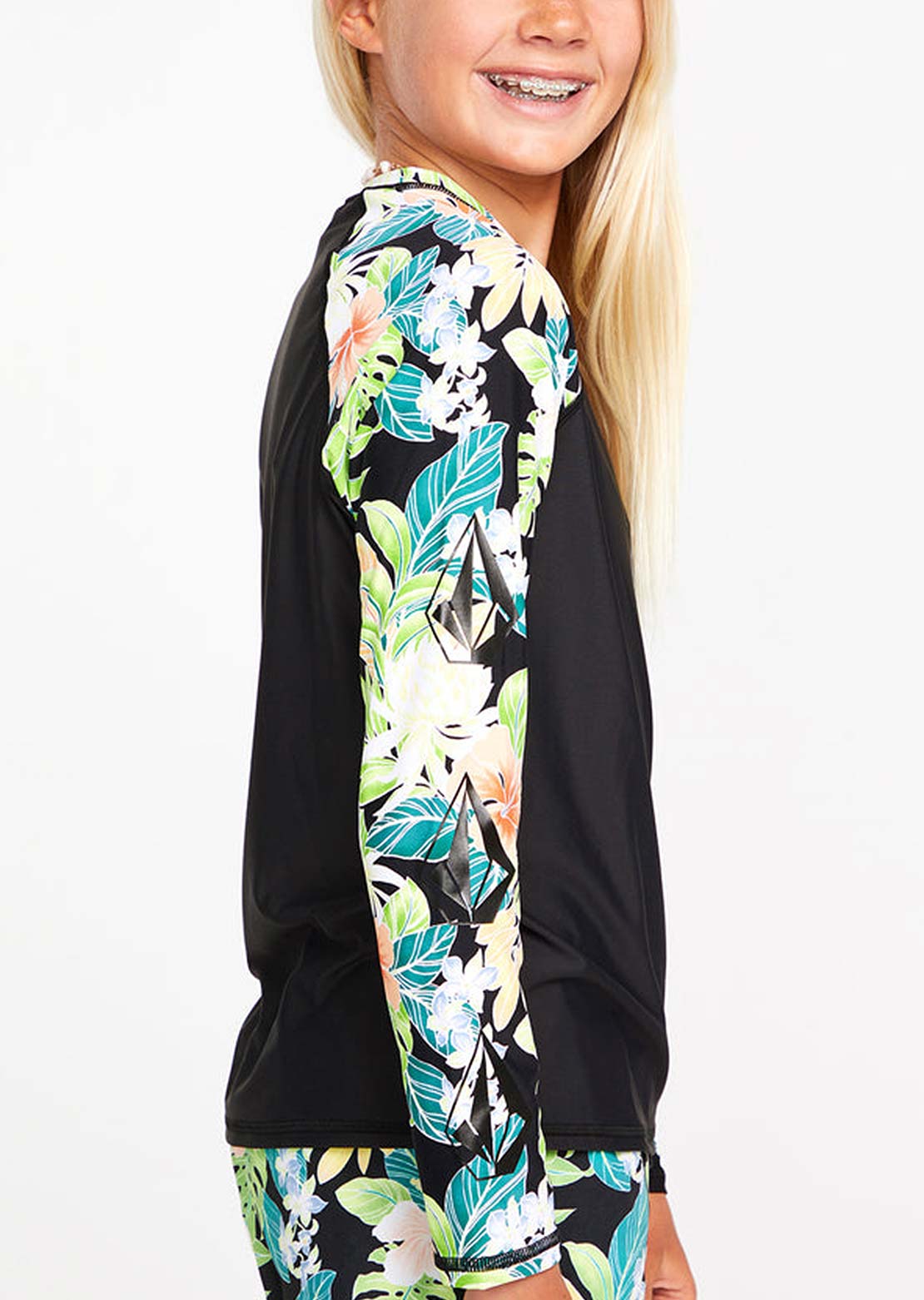 Volcom Junior Sunny Beach Rashguard Black