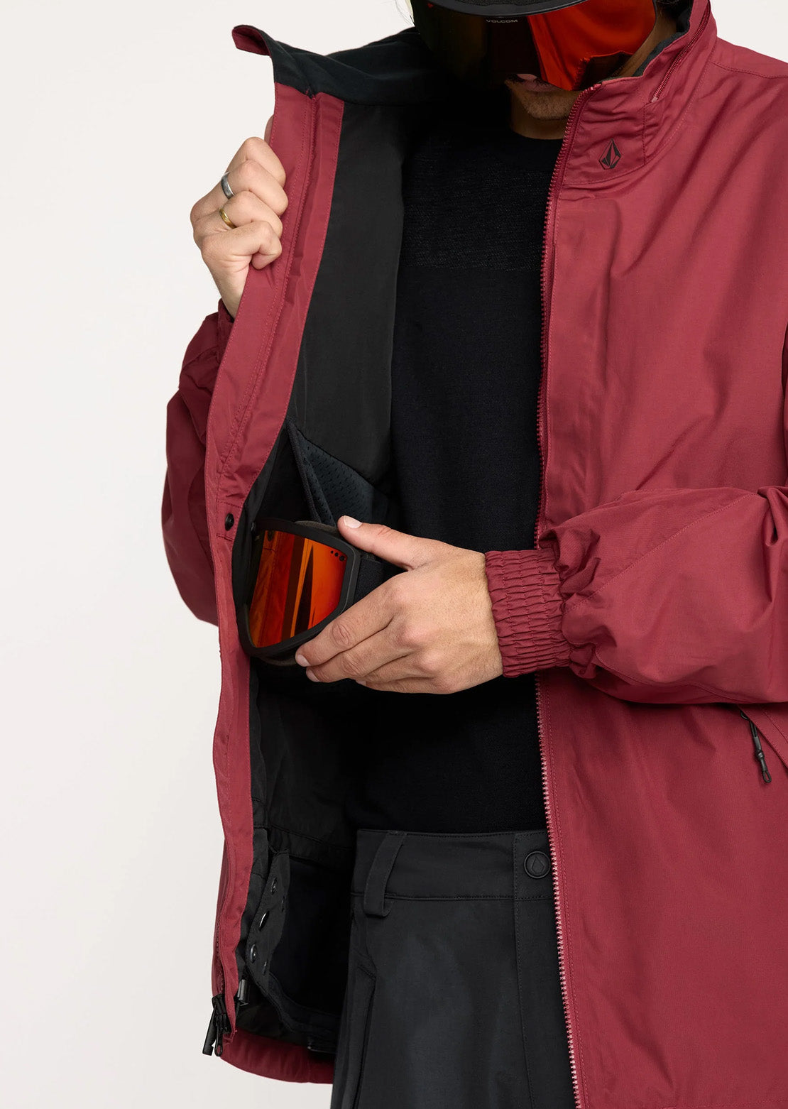 Volcom Men's Longo GORE-TEX Jacket Burnt Red
