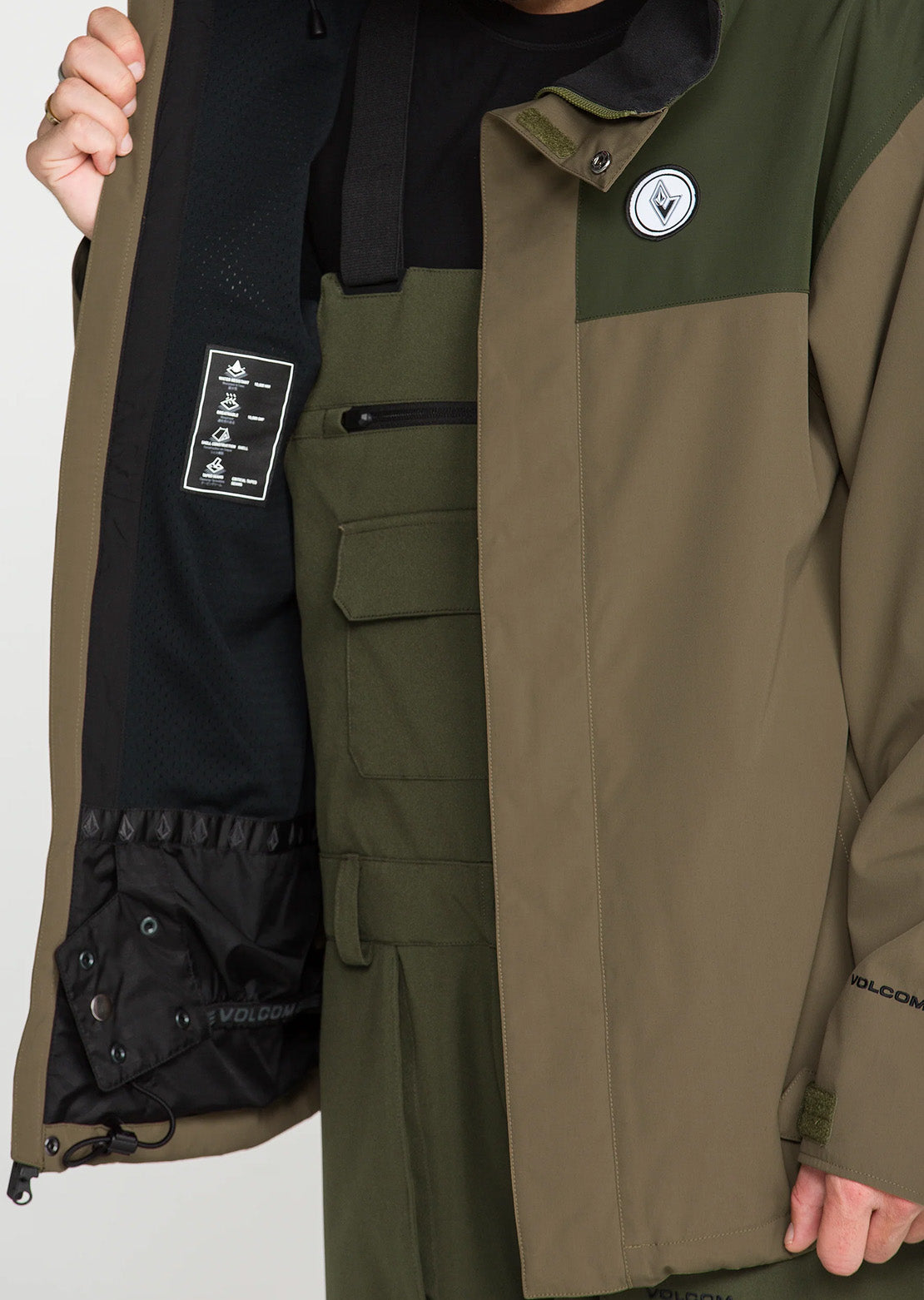Volcom Men's Buckthreeeighty Insulated Jacket Teak