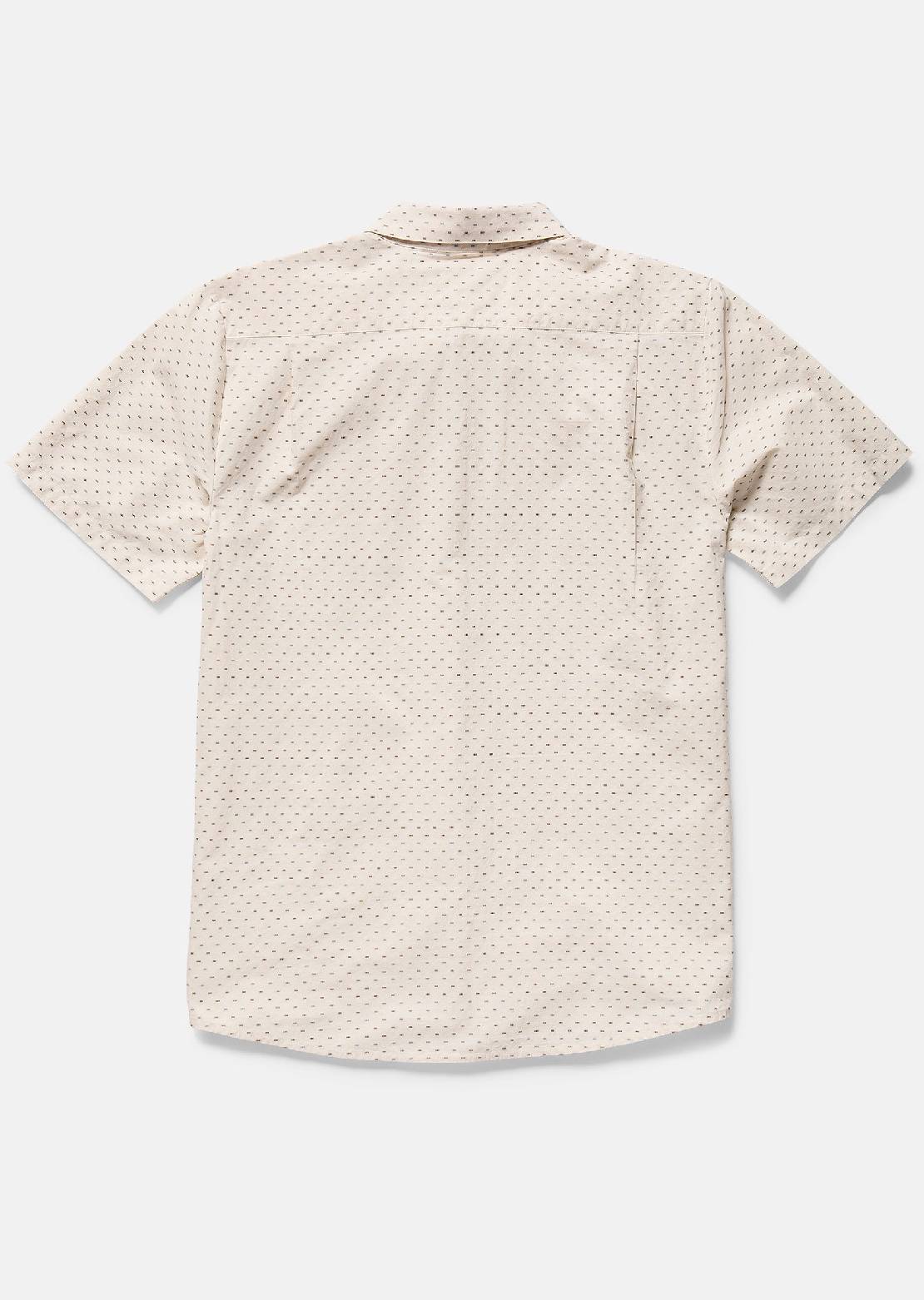 Volcom Men's Bankstone II Button Up Shirt Dirty White