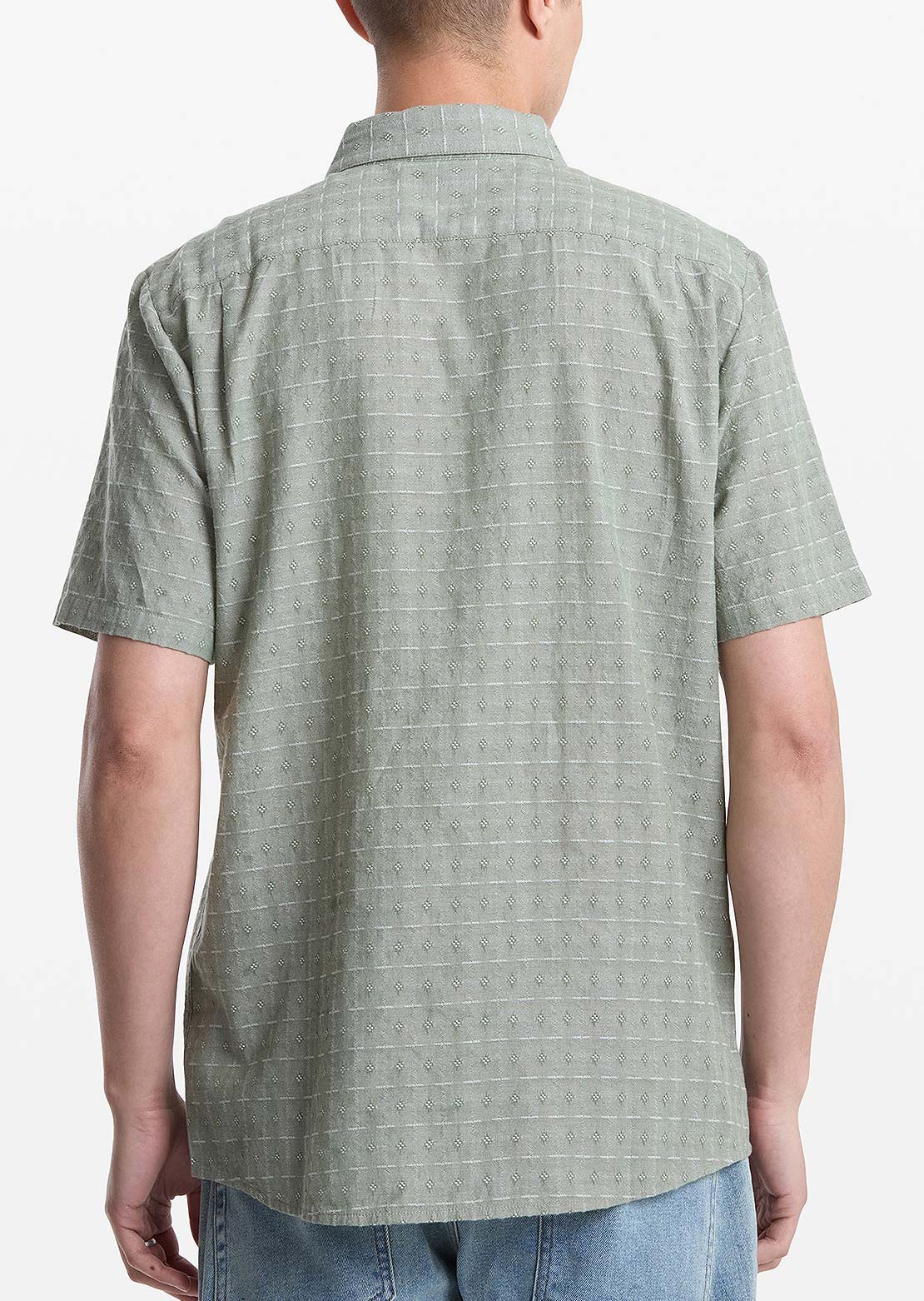 Volcom Men's Bankstone II Button Up Shirt Brolive
